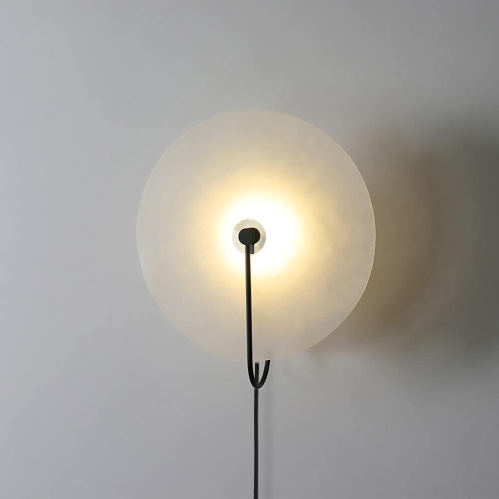 Lively Alabaster Globe Wall Light-Neutral Decor