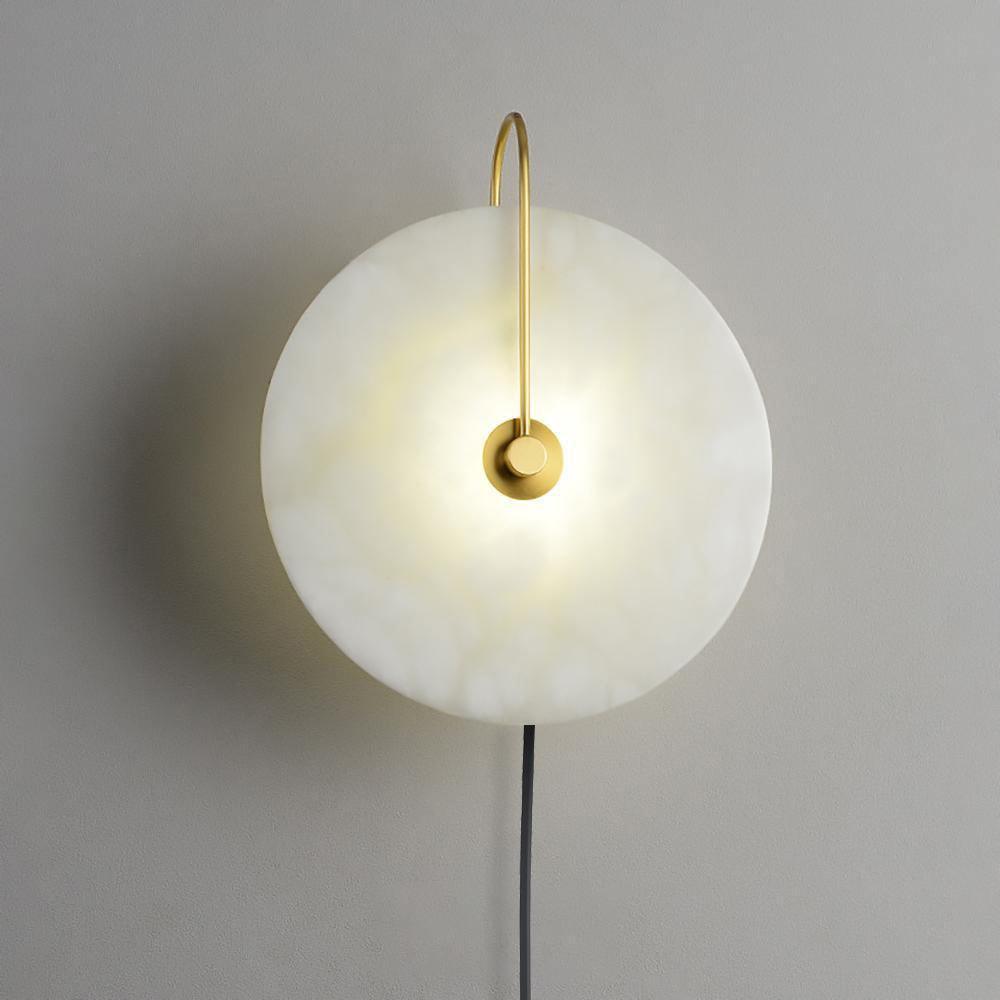 Lively Alabaster Globe Wall Light-Neutral Decor