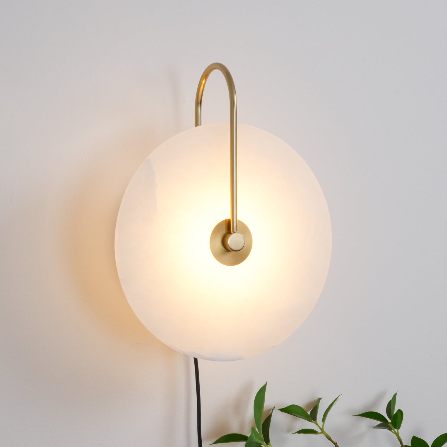 Lively Alabaster Globe Wall Light-Neutral Decor