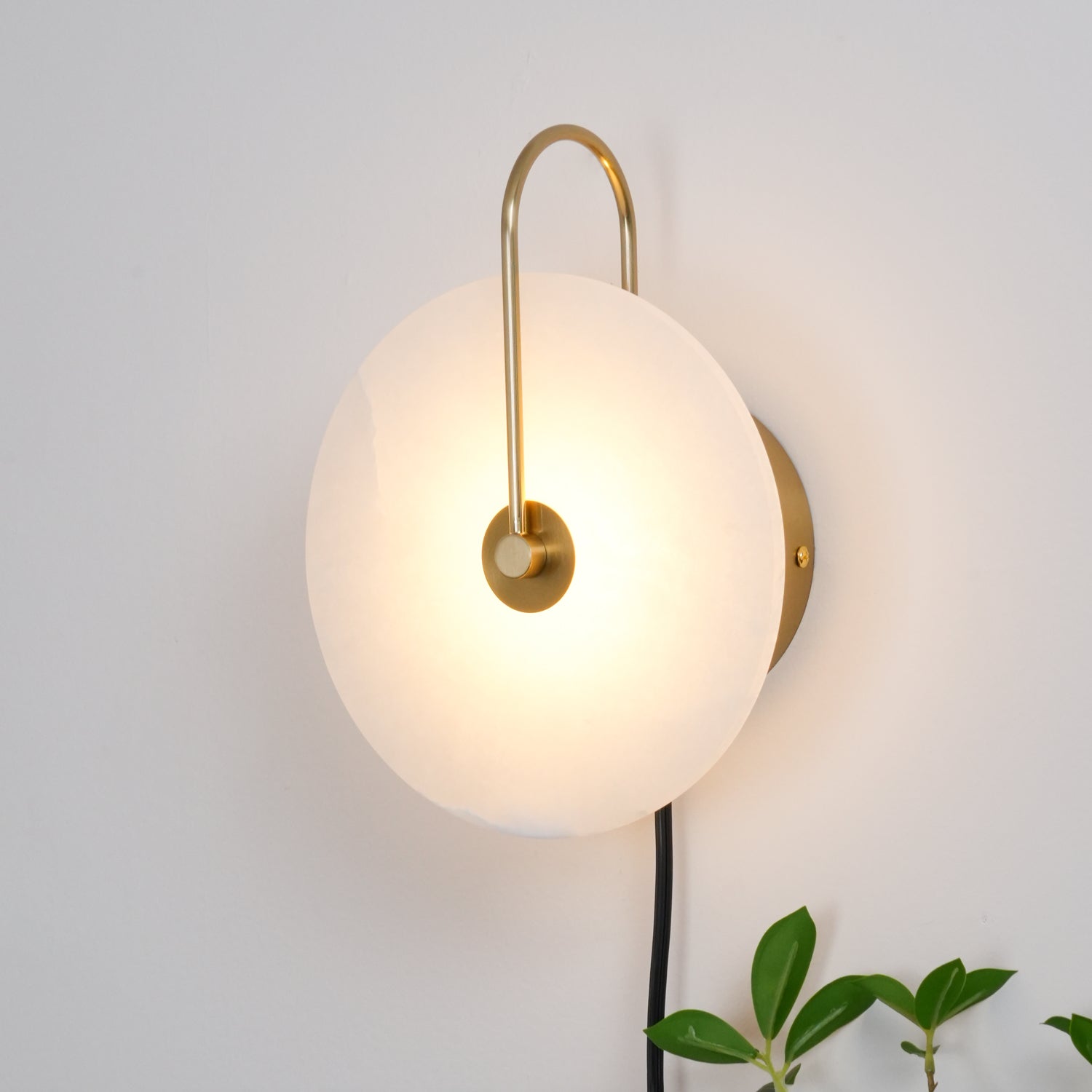 Lively Alabaster Globe Wall Light-Neutral Decor