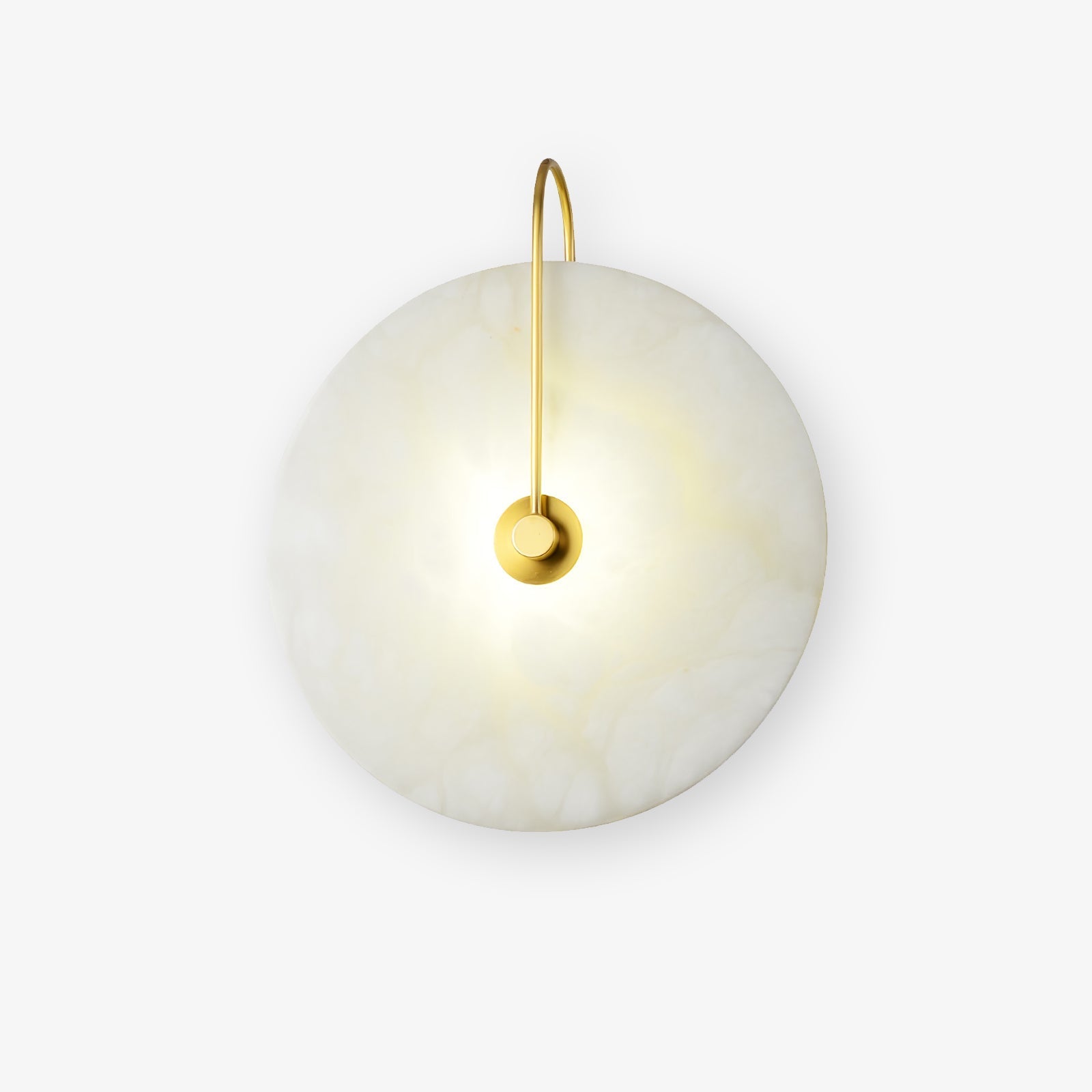 Elaris Alabaster Globe Wall Lamp-Neutral Decor