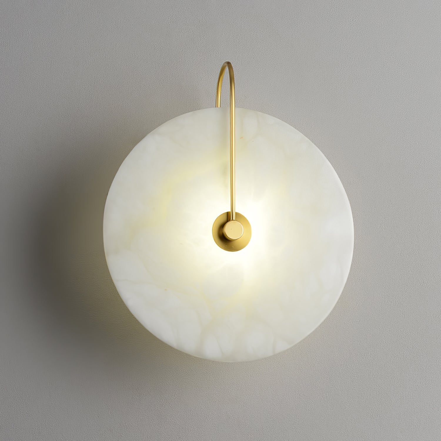 Elaris Alabaster Globe Wall Lamp-Neutral Decor