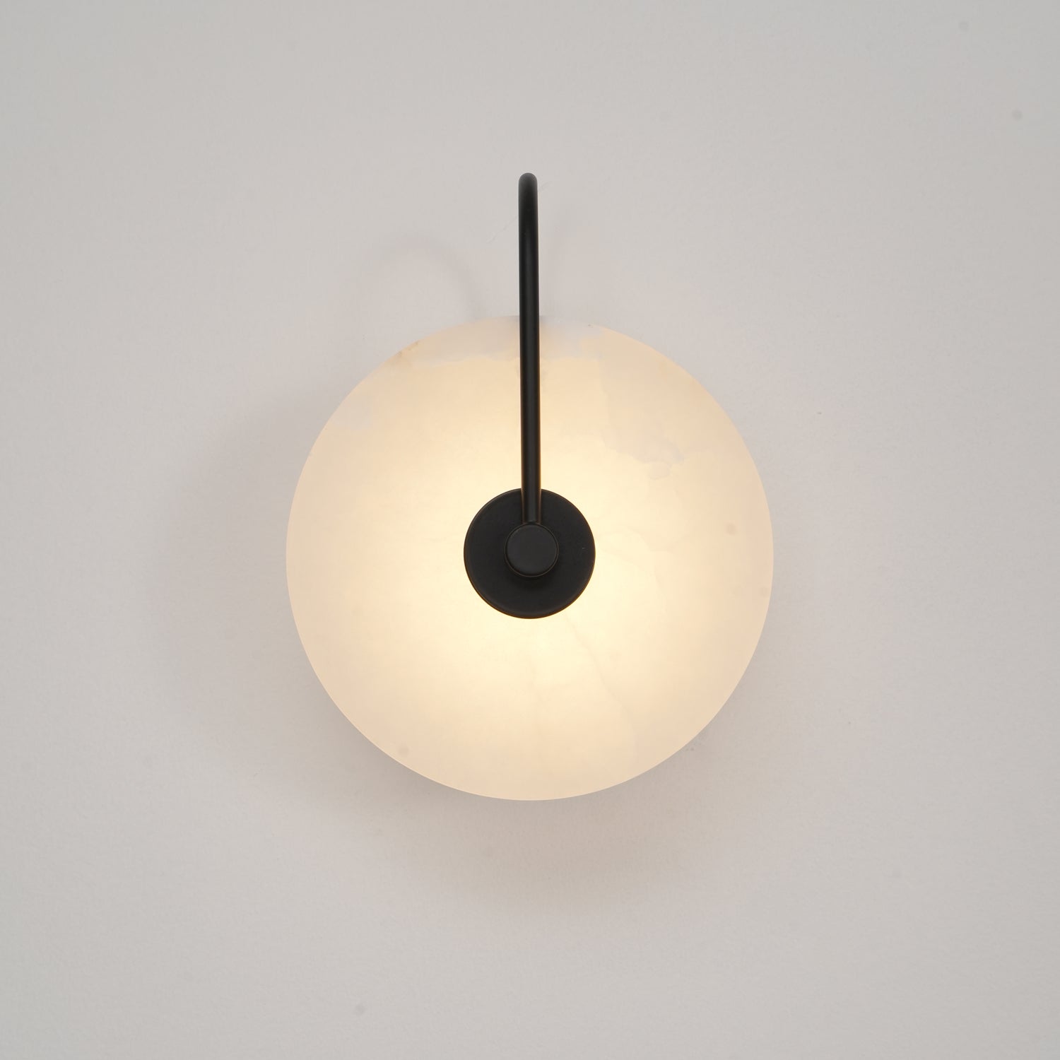Elaris Alabaster Globe Wall Lamp-Neutral Decor
