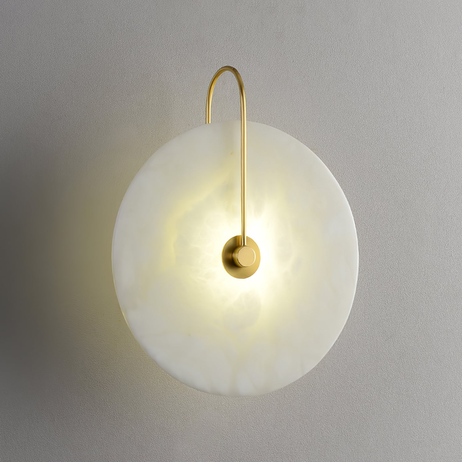 Elaris Alabaster Globe Wall Lamp-Neutral Decor