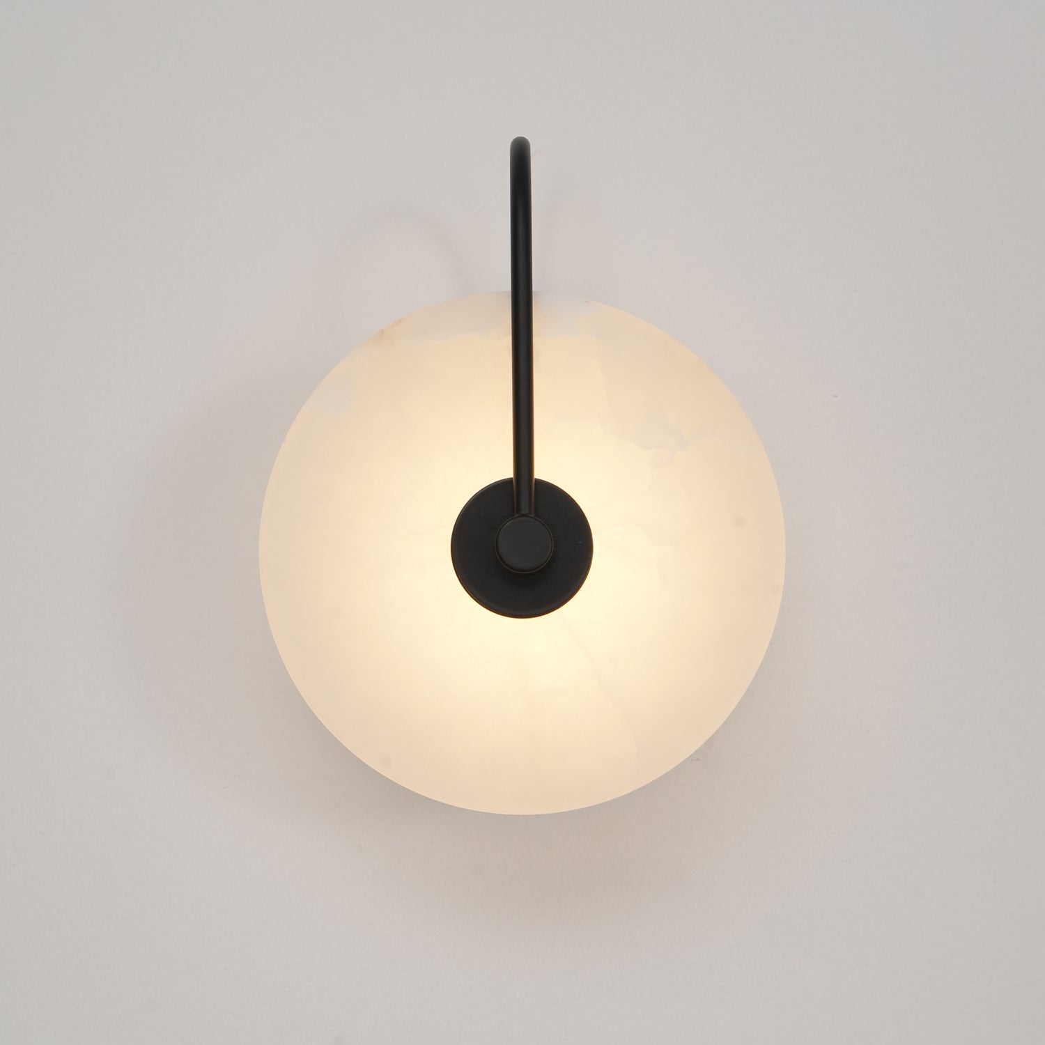 Elaris Alabaster Globe Wall Lamp-Neutral Decor