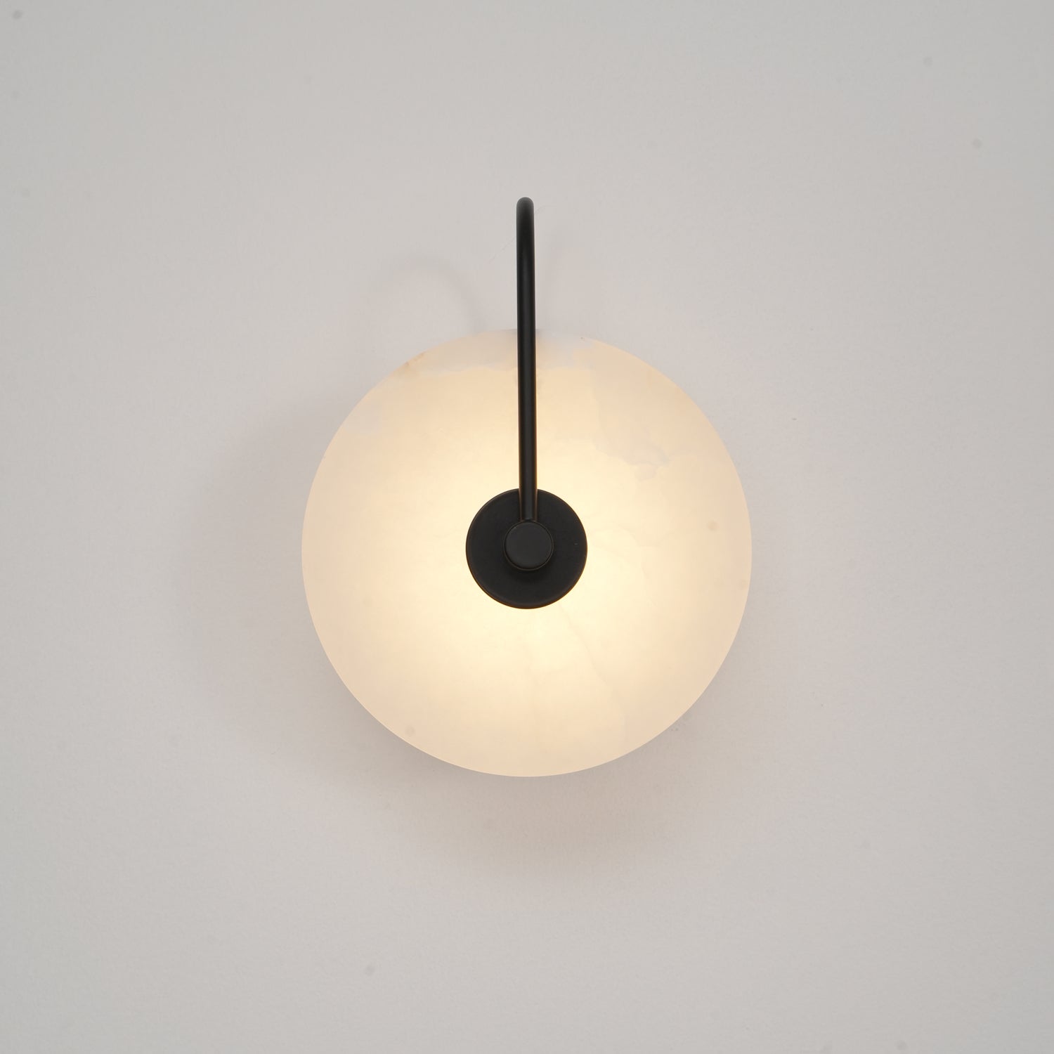 Elaris Alabaster Globe Wall Lamp-Neutral Decor
