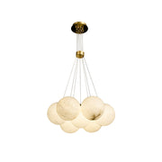 Norduvyd  Alabaster   Cluster Lunar  Chandelier