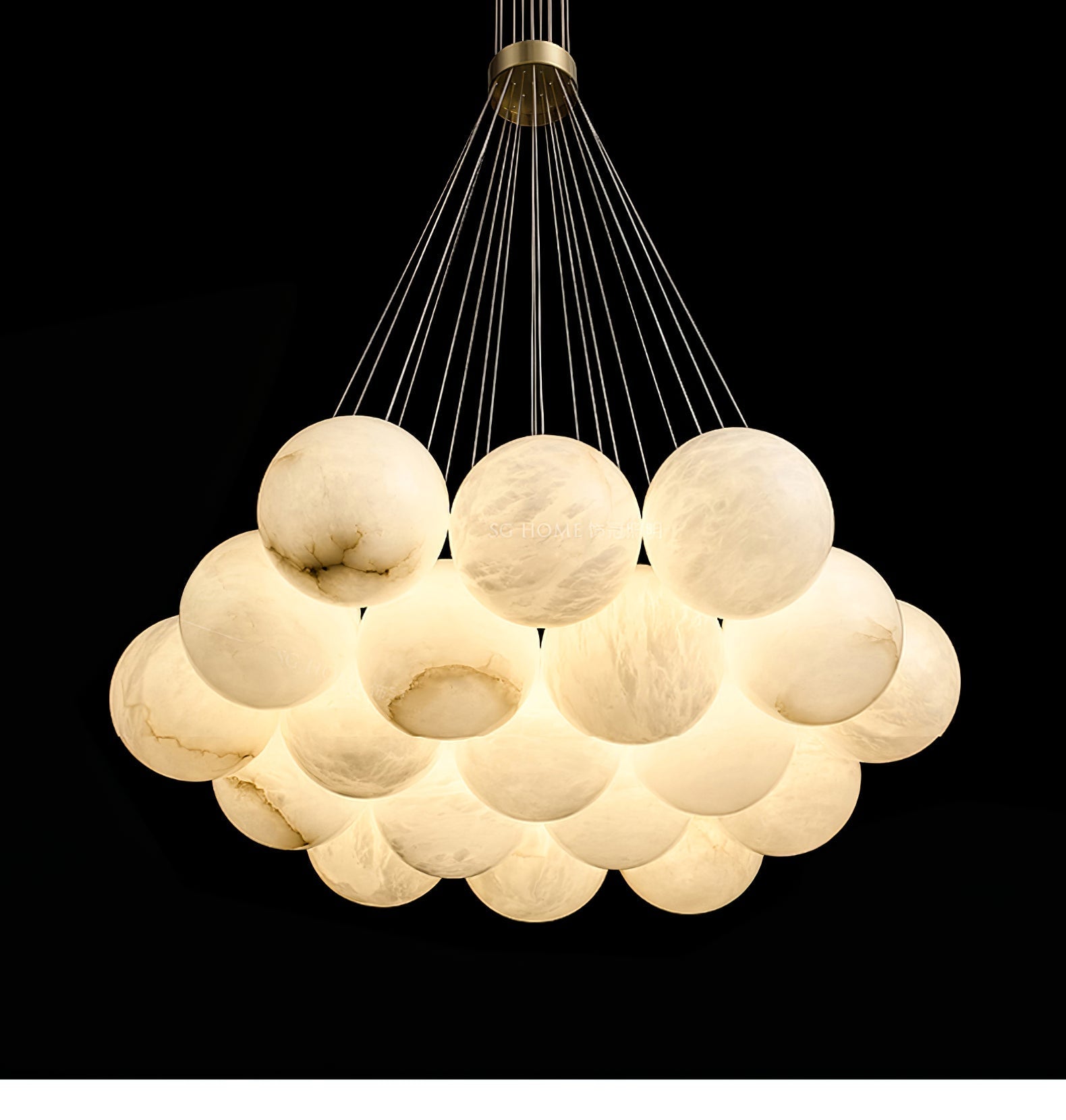 Cyrel Alabaster Chandelier-Neutral Decor