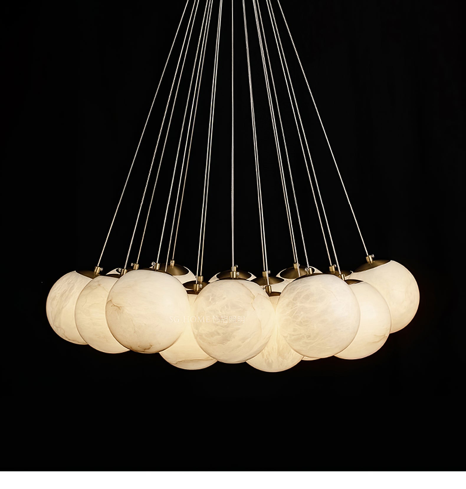 Cyrel Alabaster Chandelier-Neutral Decor