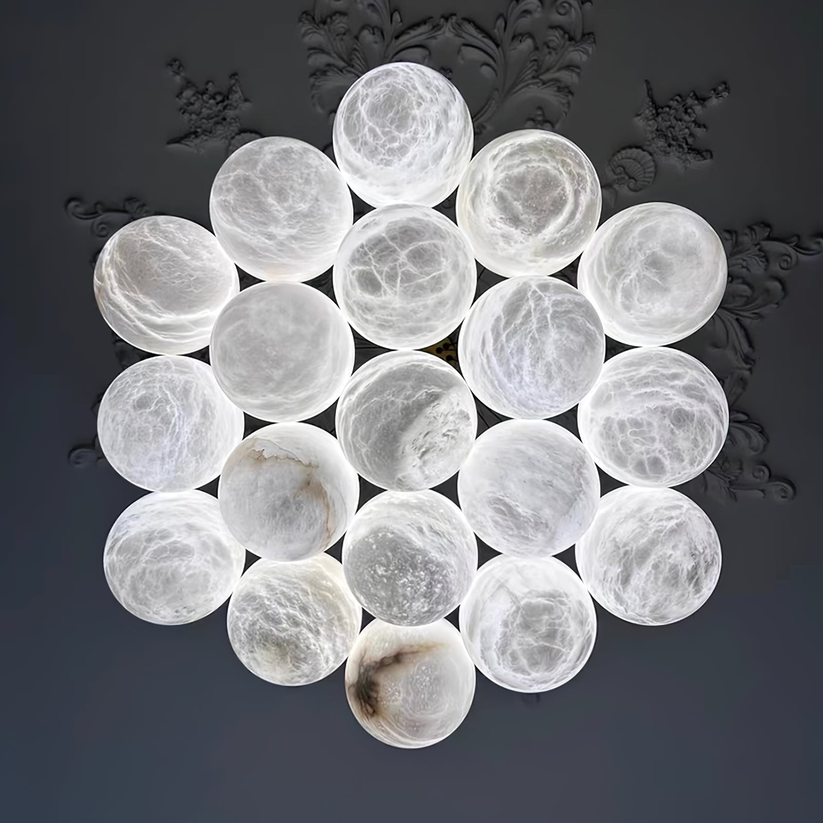 Cyrel Alabaster Chandelier-Neutral Decor
