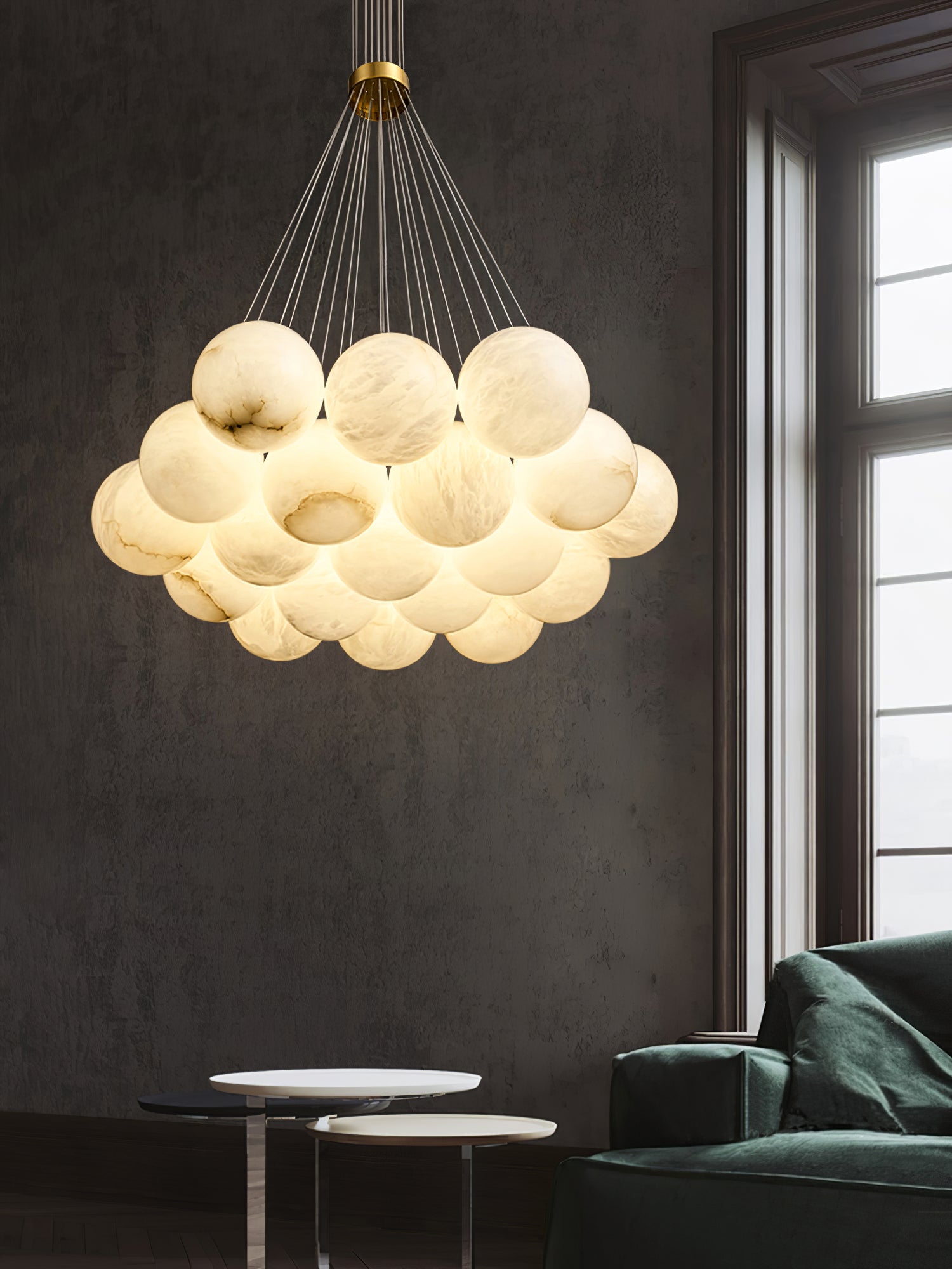 Cyrel Alabaster Chandelier-Neutral Decor