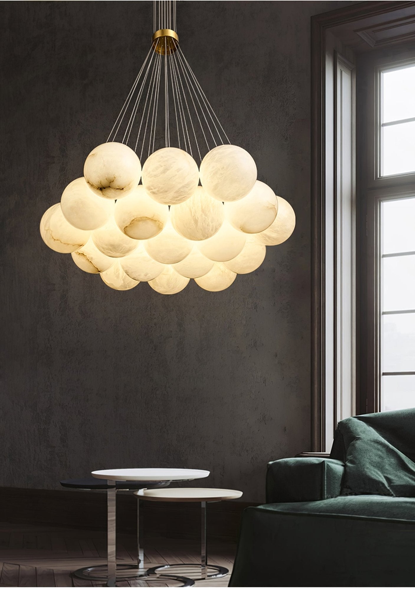 Cyrel Alabaster Chandelier-Neutral Decor
