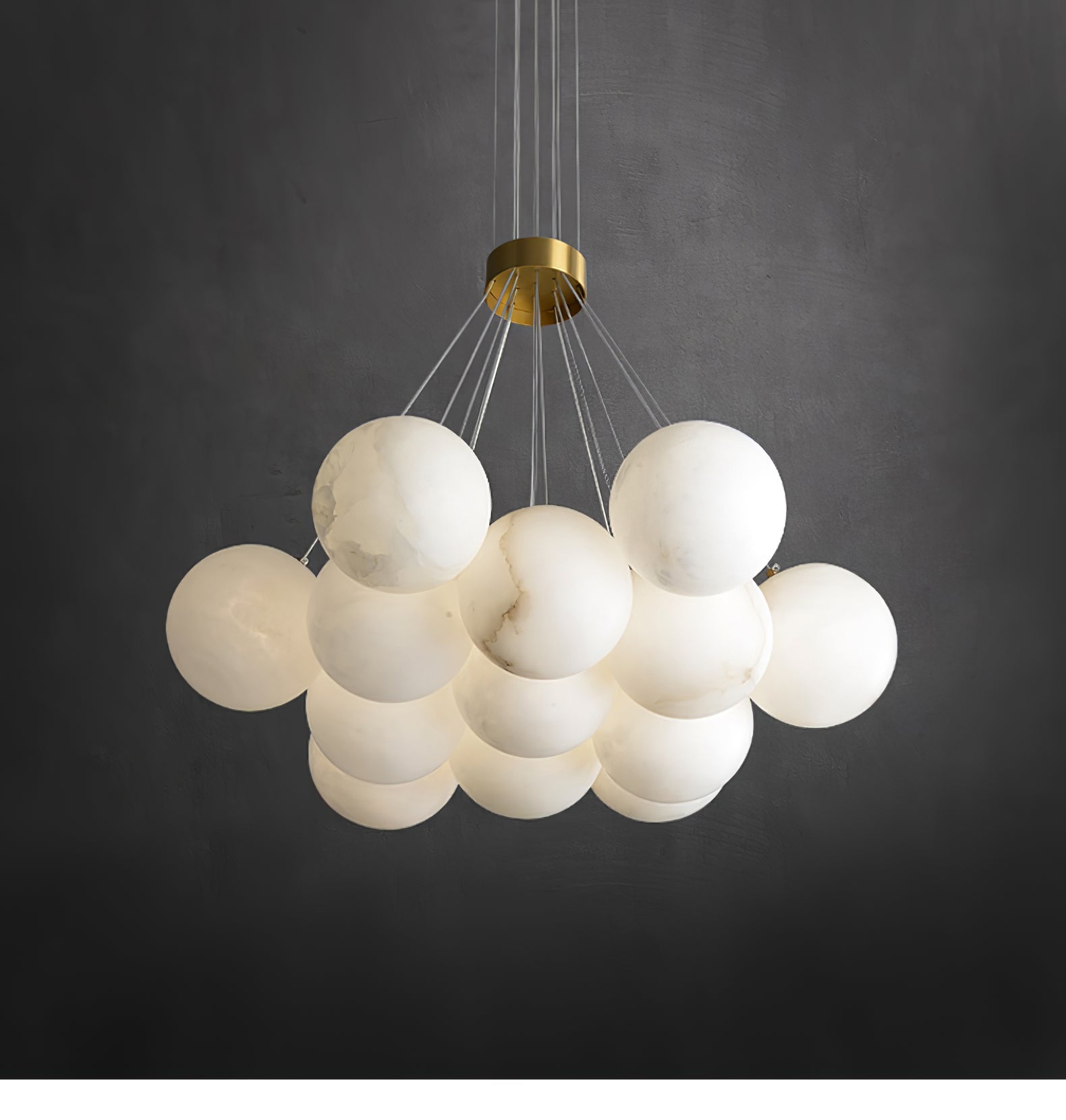 Cyrel Alabaster Chandelier-Neutral Decor