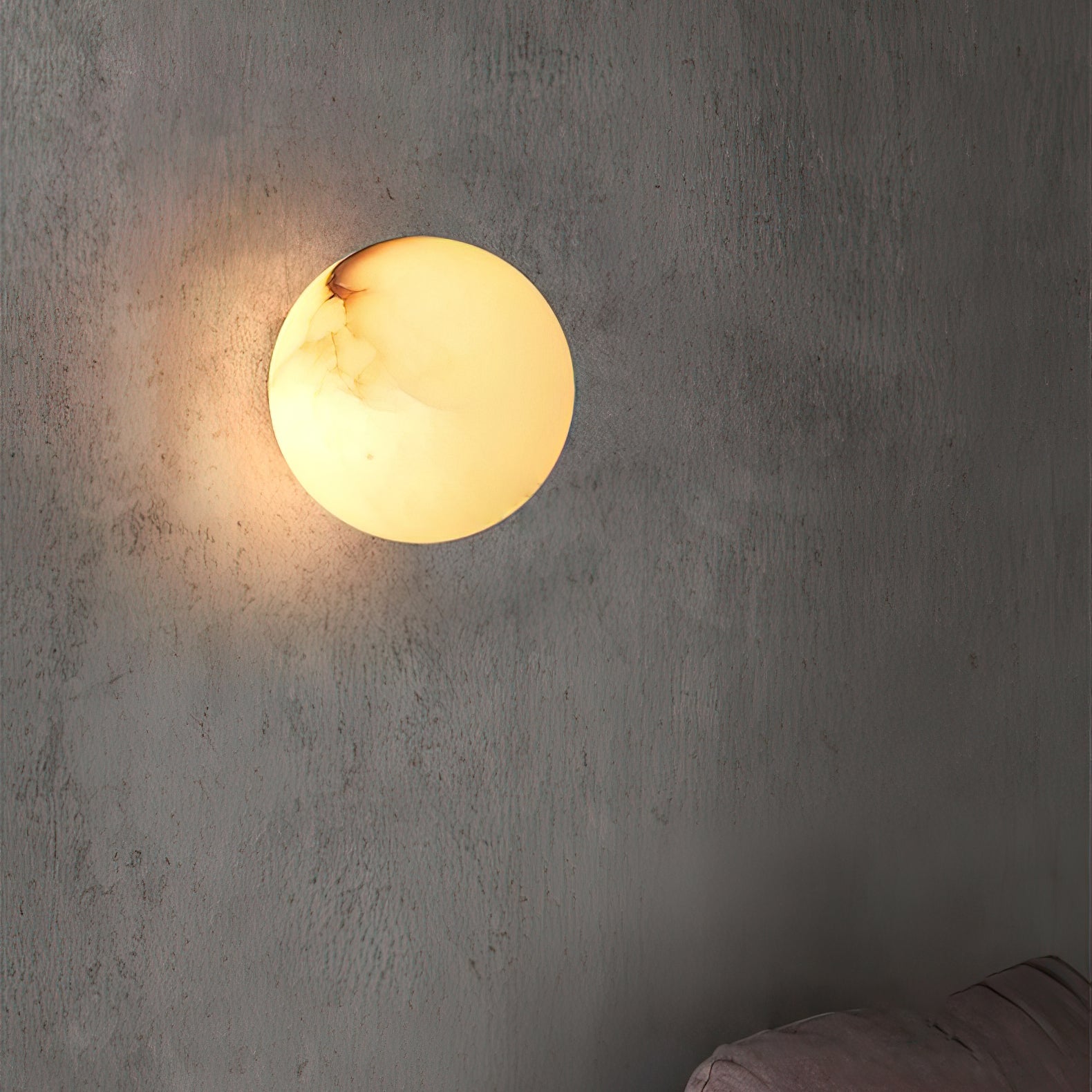 Vevinir Alabaster Globe Wall Light-Neutral Decor