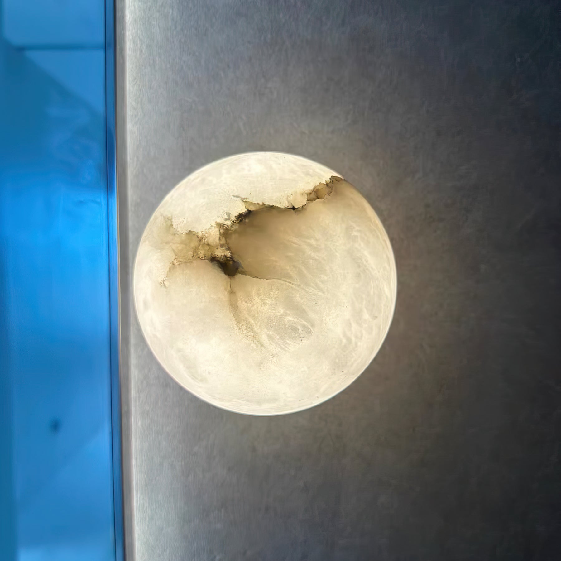 Kovae Alabaster Globe Wall Light-Neutral Decor