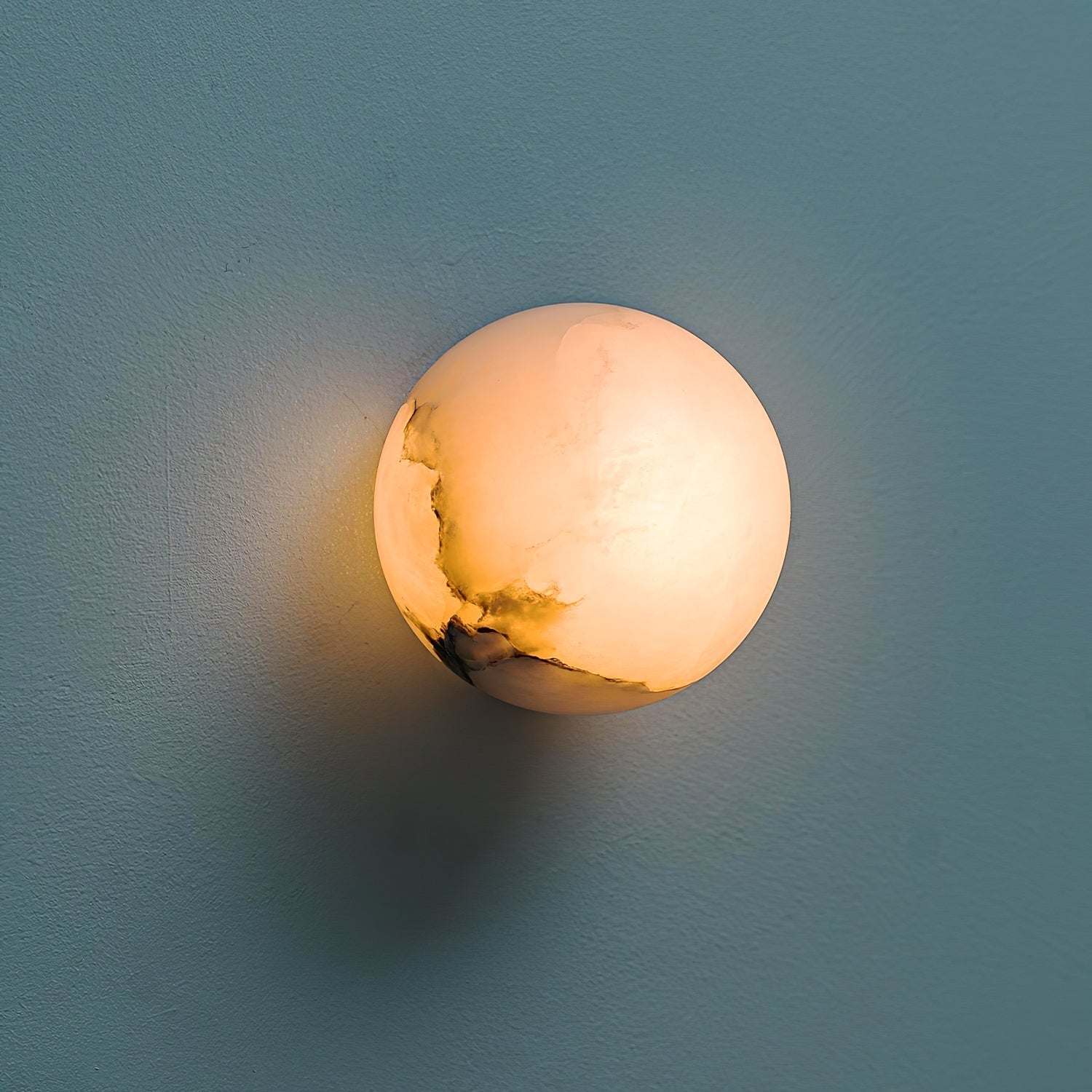 Vevinir Alabaster Globe Wall Light-Neutral Decor