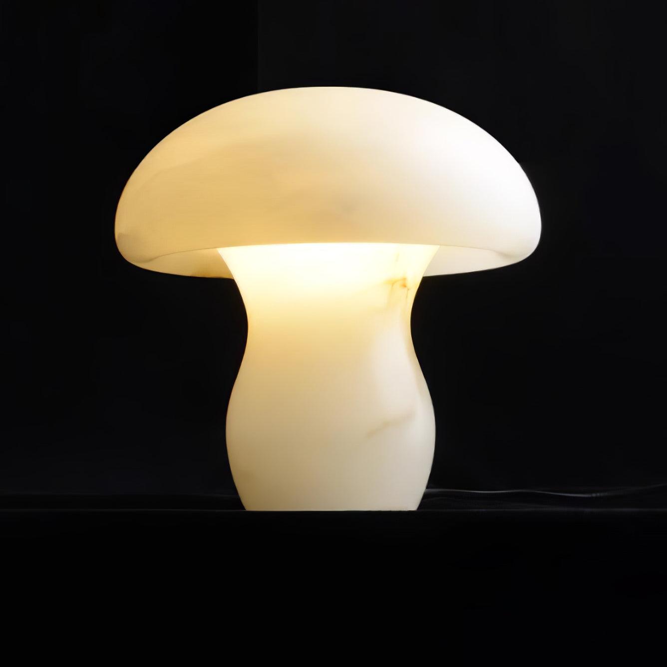 Nera Alabaster Table Lamp-Neutral Decor