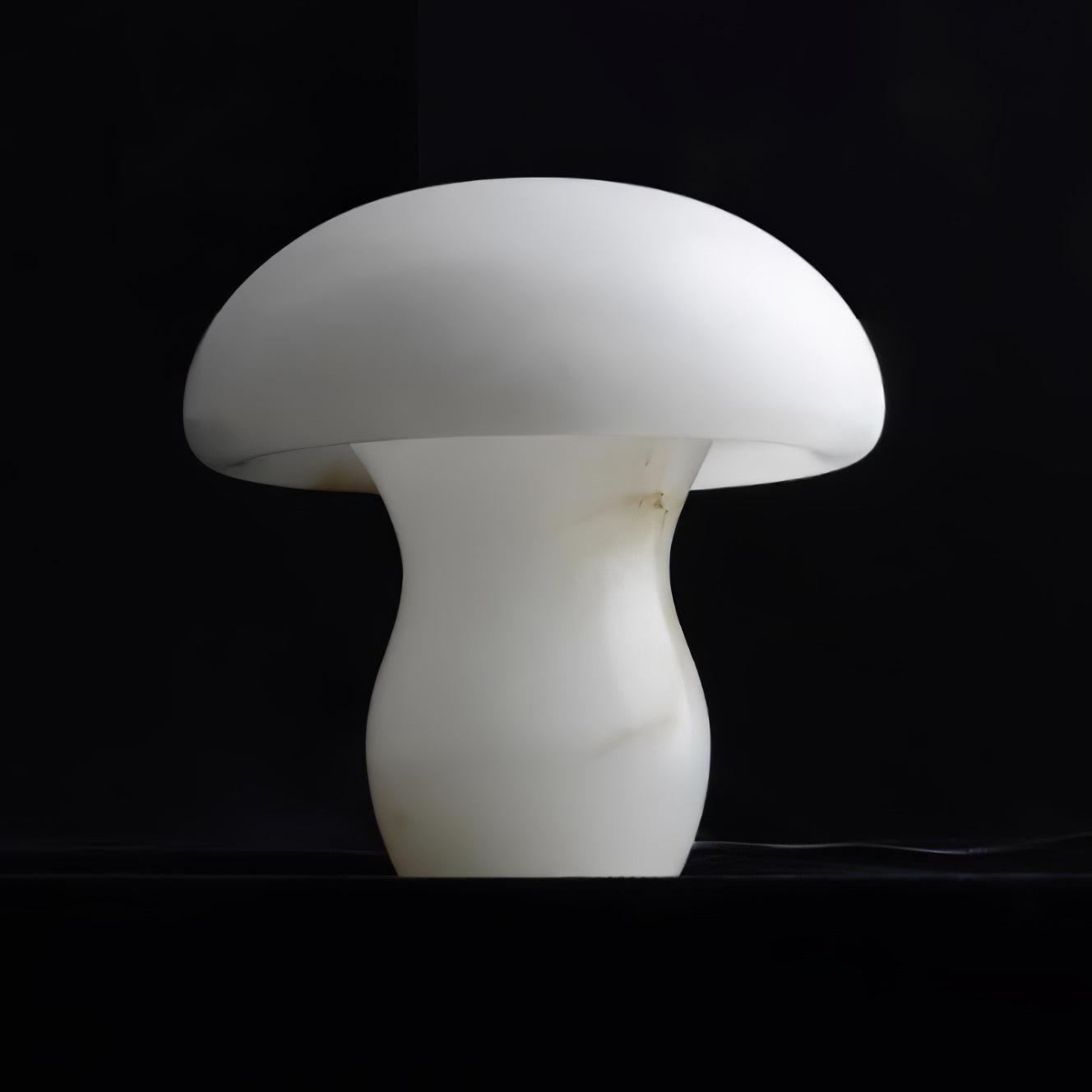 Nera Alabaster Table Lamp-Neutral Decor