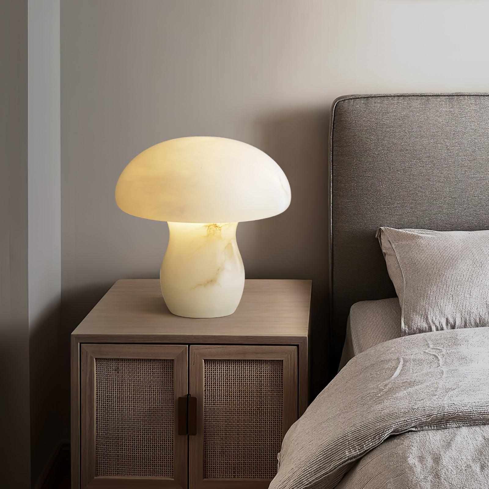 Nera Alabaster Table Lamp-Neutral Decor