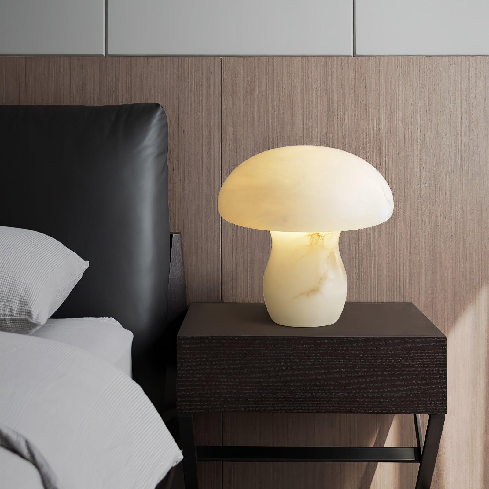 Nera Alabaster Table Lamp-Neutral Decor