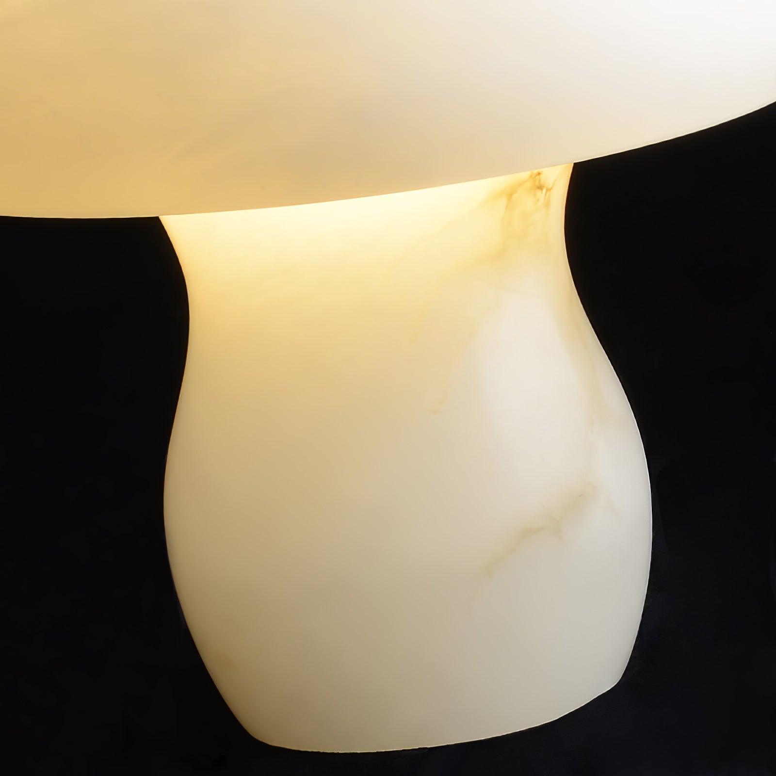 Nera Alabaster Table Lamp-Neutral Decor