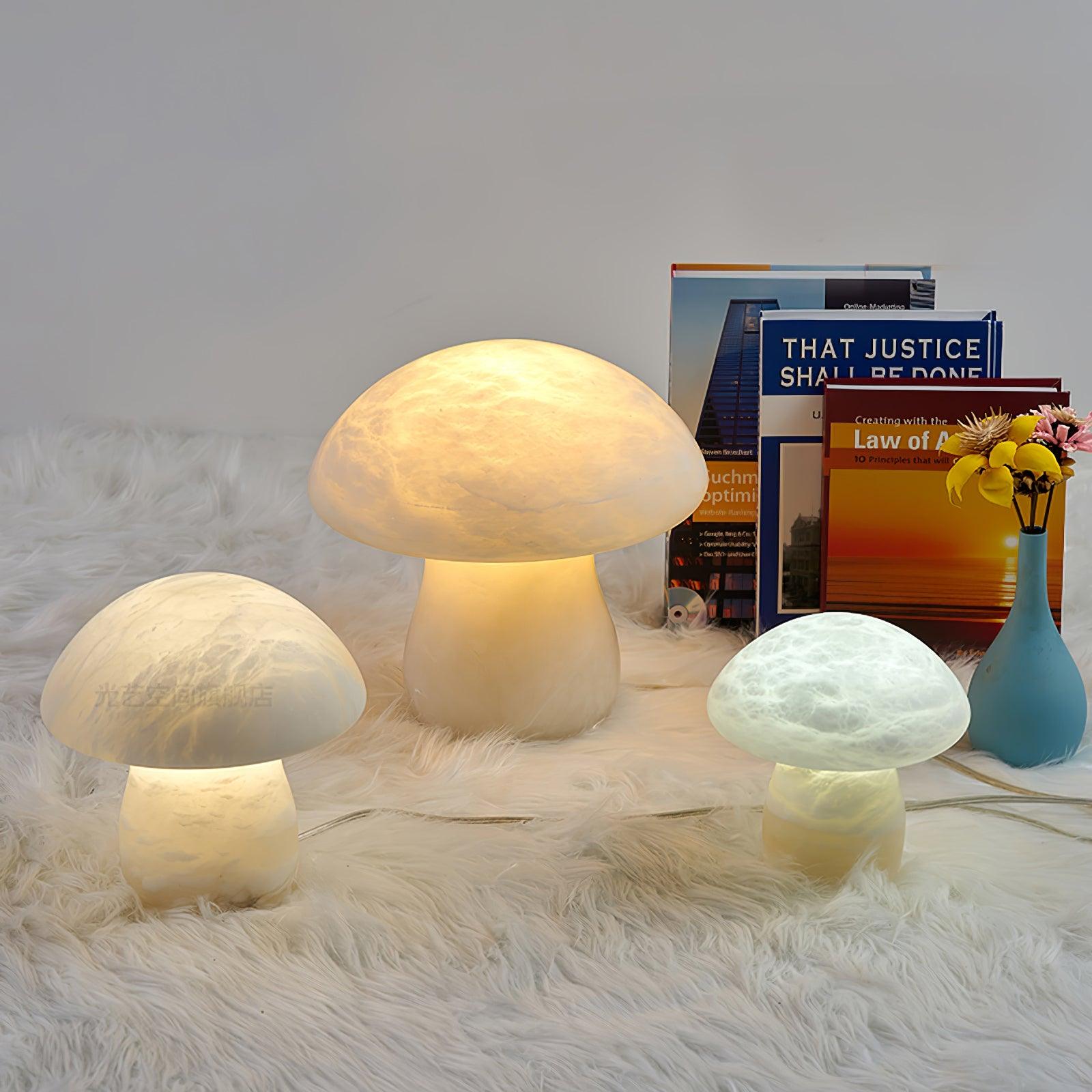 Nera Alabaster Table Lamp-Neutral Decor