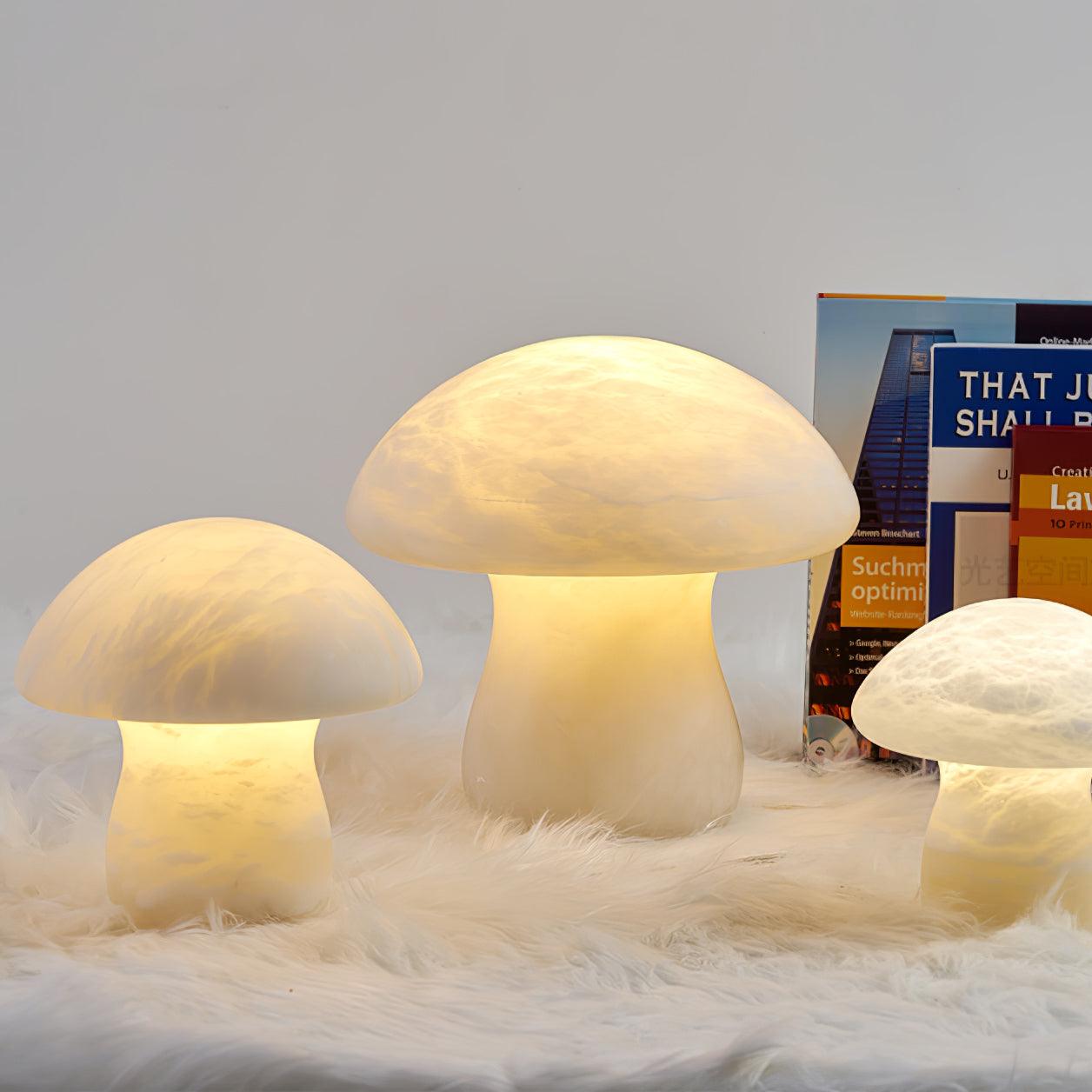 Nera Alabaster Table Lamp-Neutral Decor