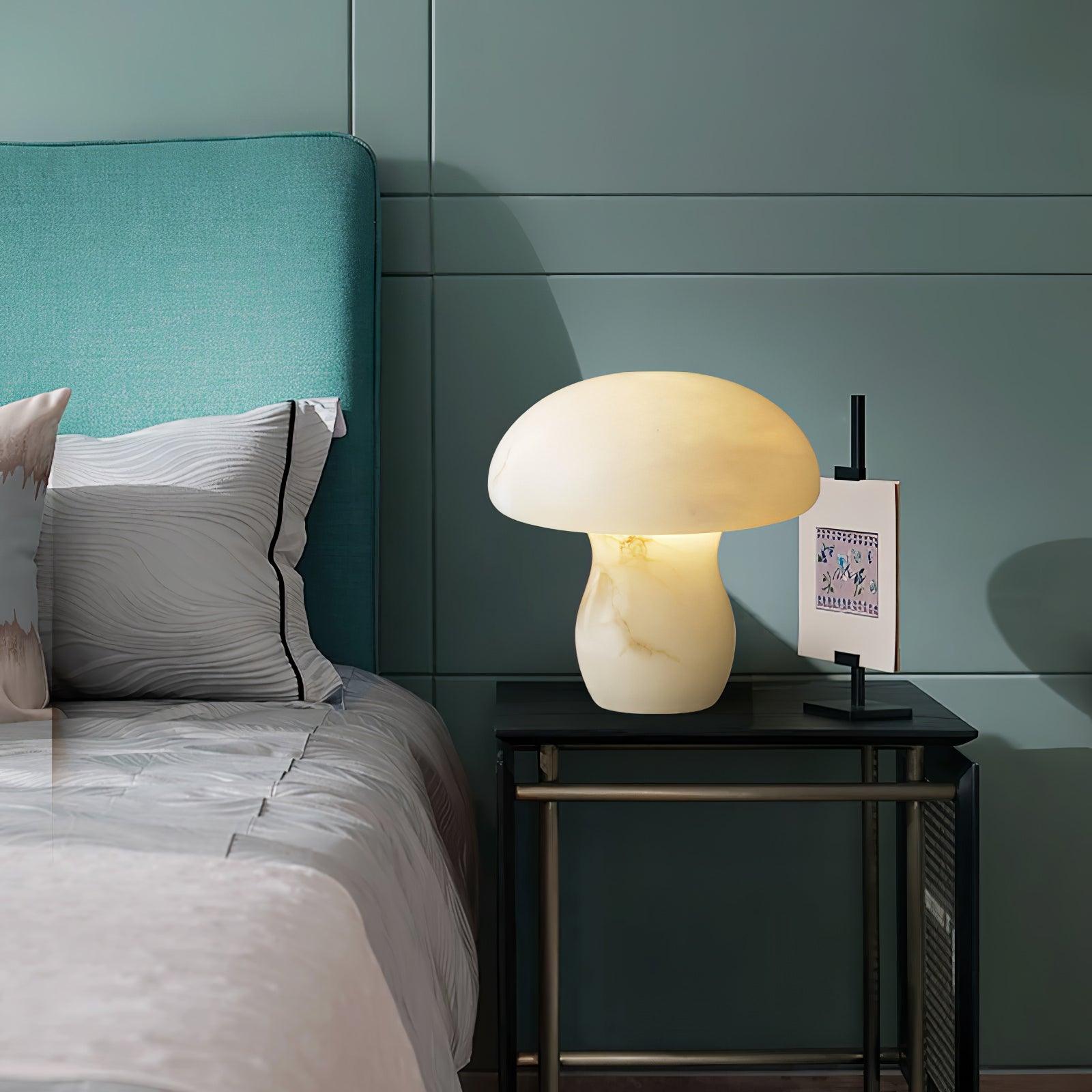 Nera Alabaster Table Lamp-Neutral Decor