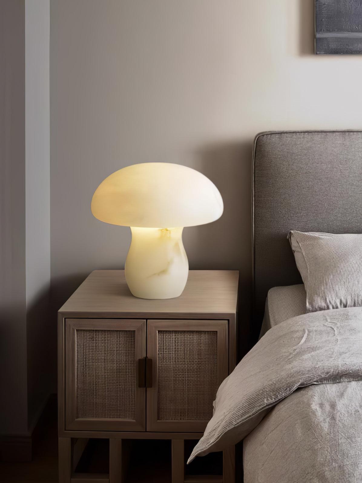 Nera Alabaster Table Lamp-Neutral Decor