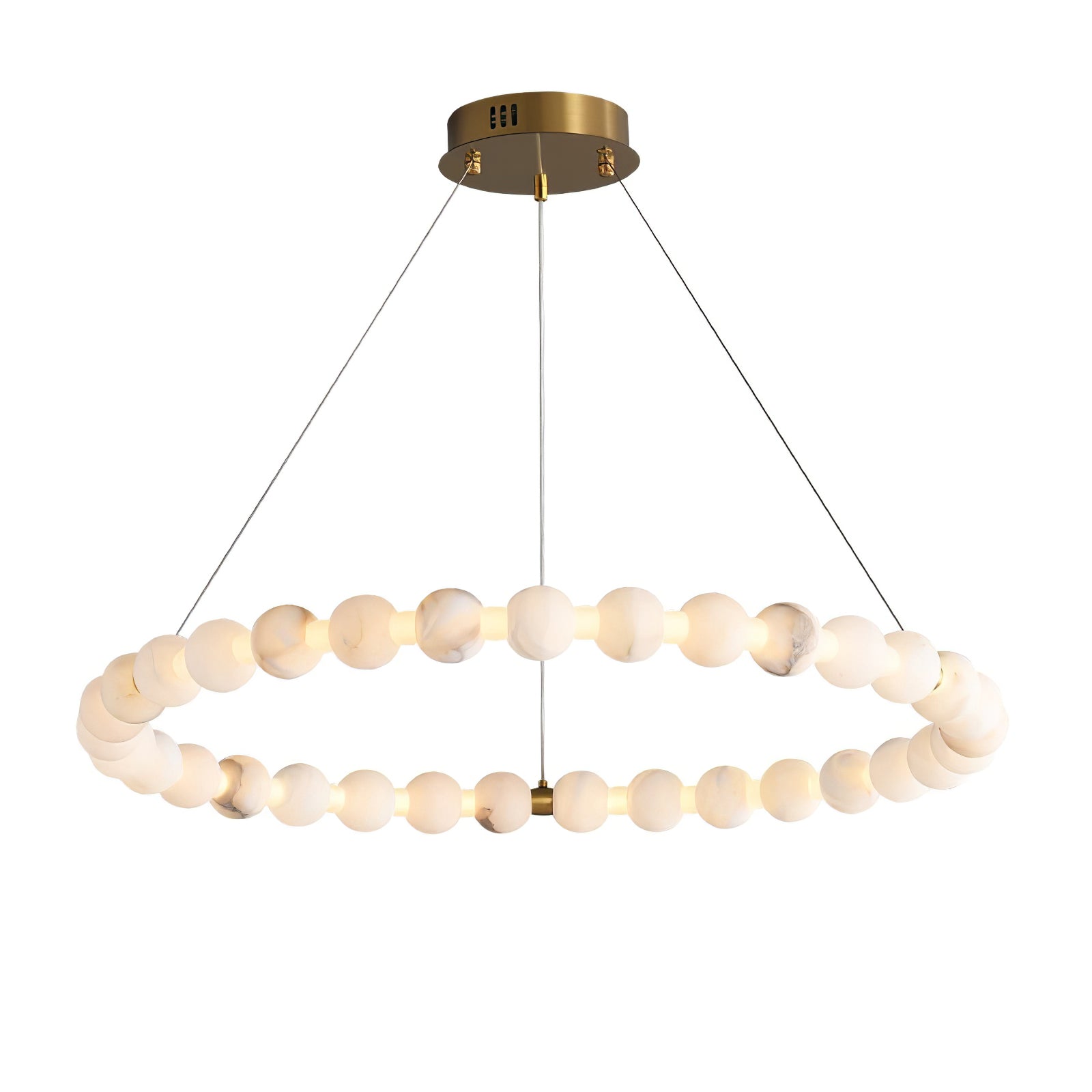Orion Modern Alabaster Pendant Light Chandelier-Neutral Decor