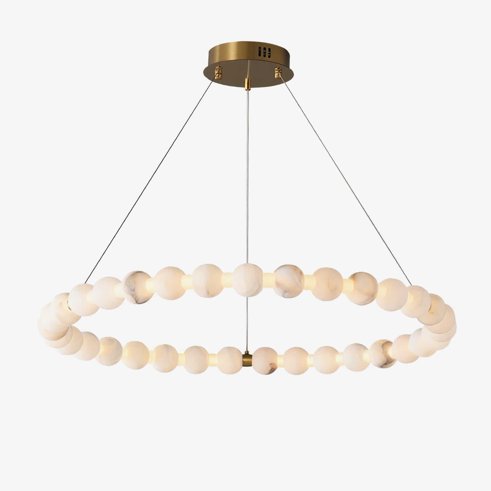 Orion Modern Alabaster Pendant Light Chandelier-Neutral Decor