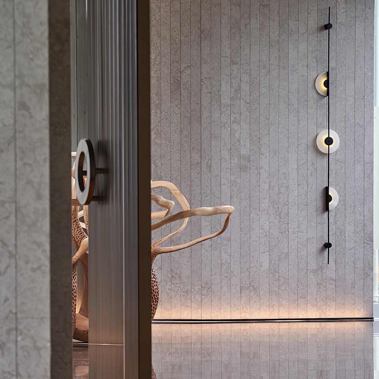 Benoir Alabaster Wall Light-Neutral Decor