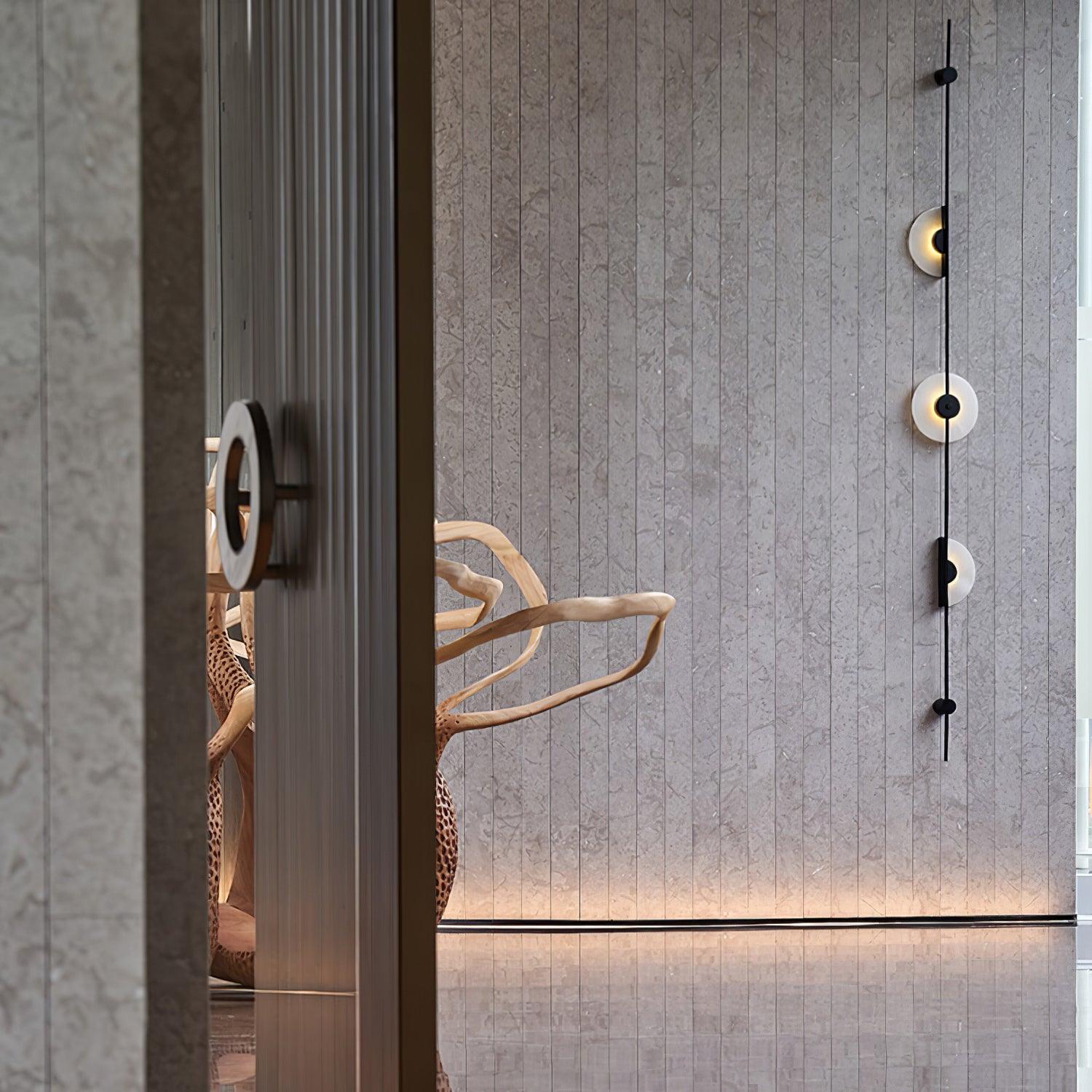 Benoir Alabaster Wall Light-Neutral Decor