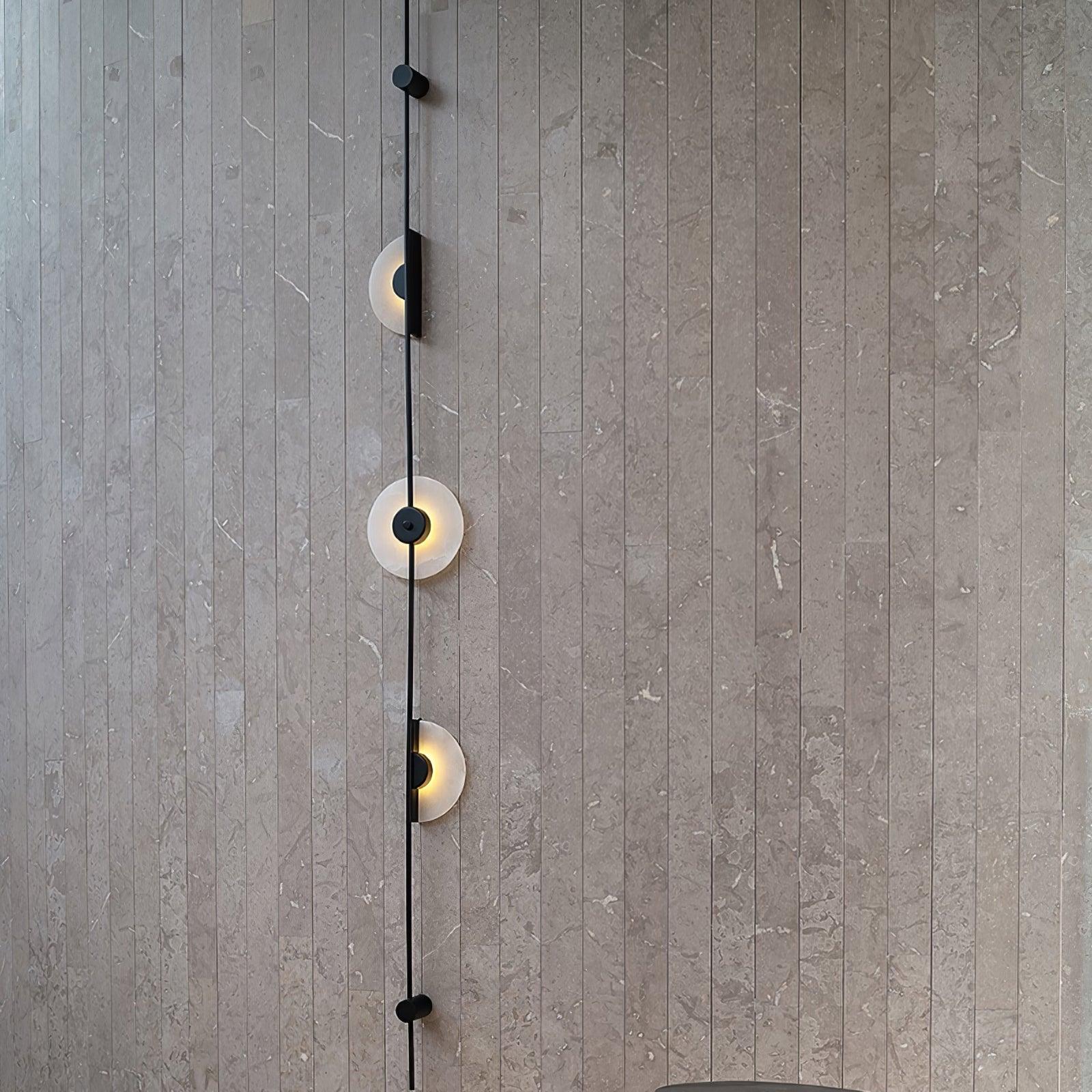 Edria Minimalist Alabaster Wall Light-Neutral Decor