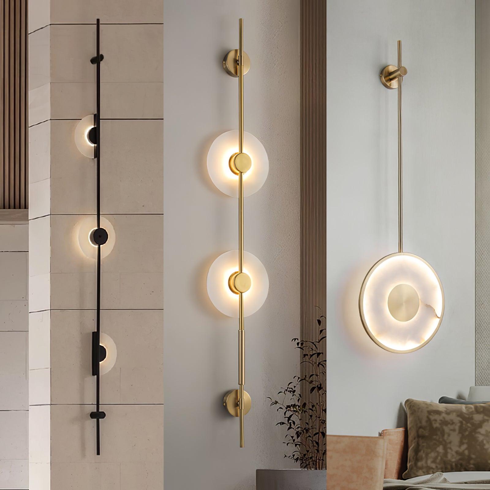 Benoir Alabaster Wall Light-Neutral Decor