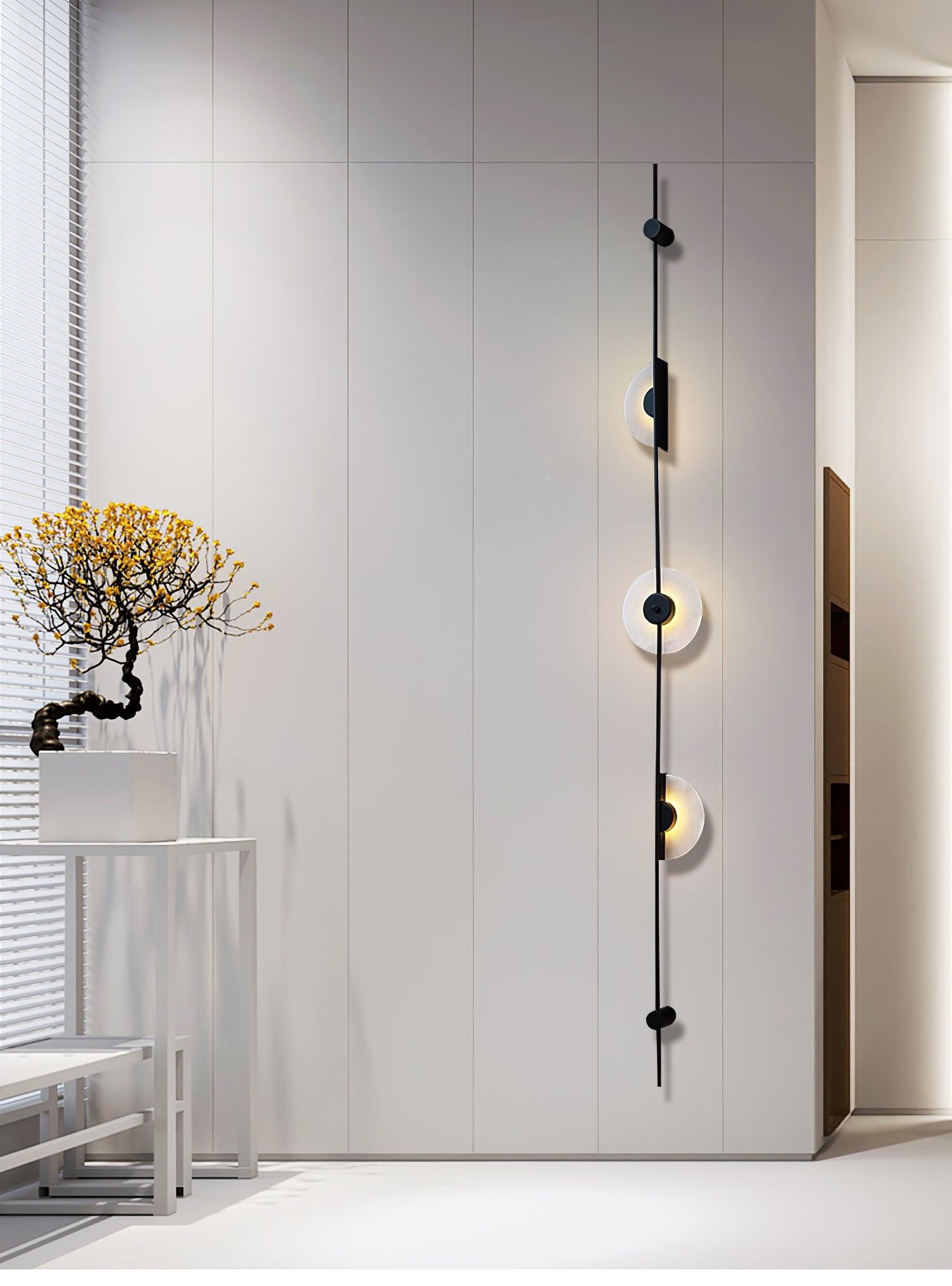 Edria Minimalist Alabaster Wall Light-Neutral Decor