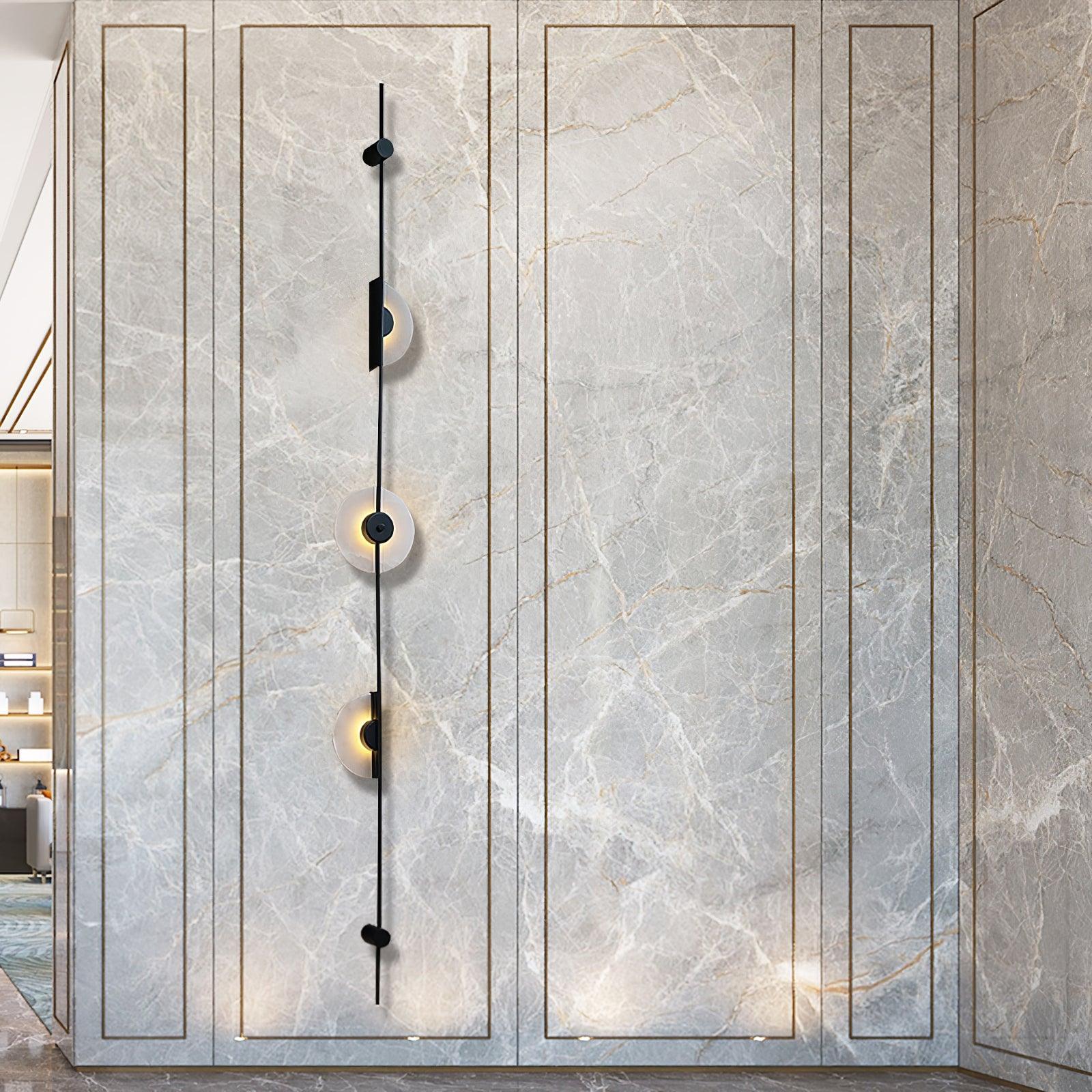 Edria Minimalist Alabaster Wall Light-Neutral Decor
