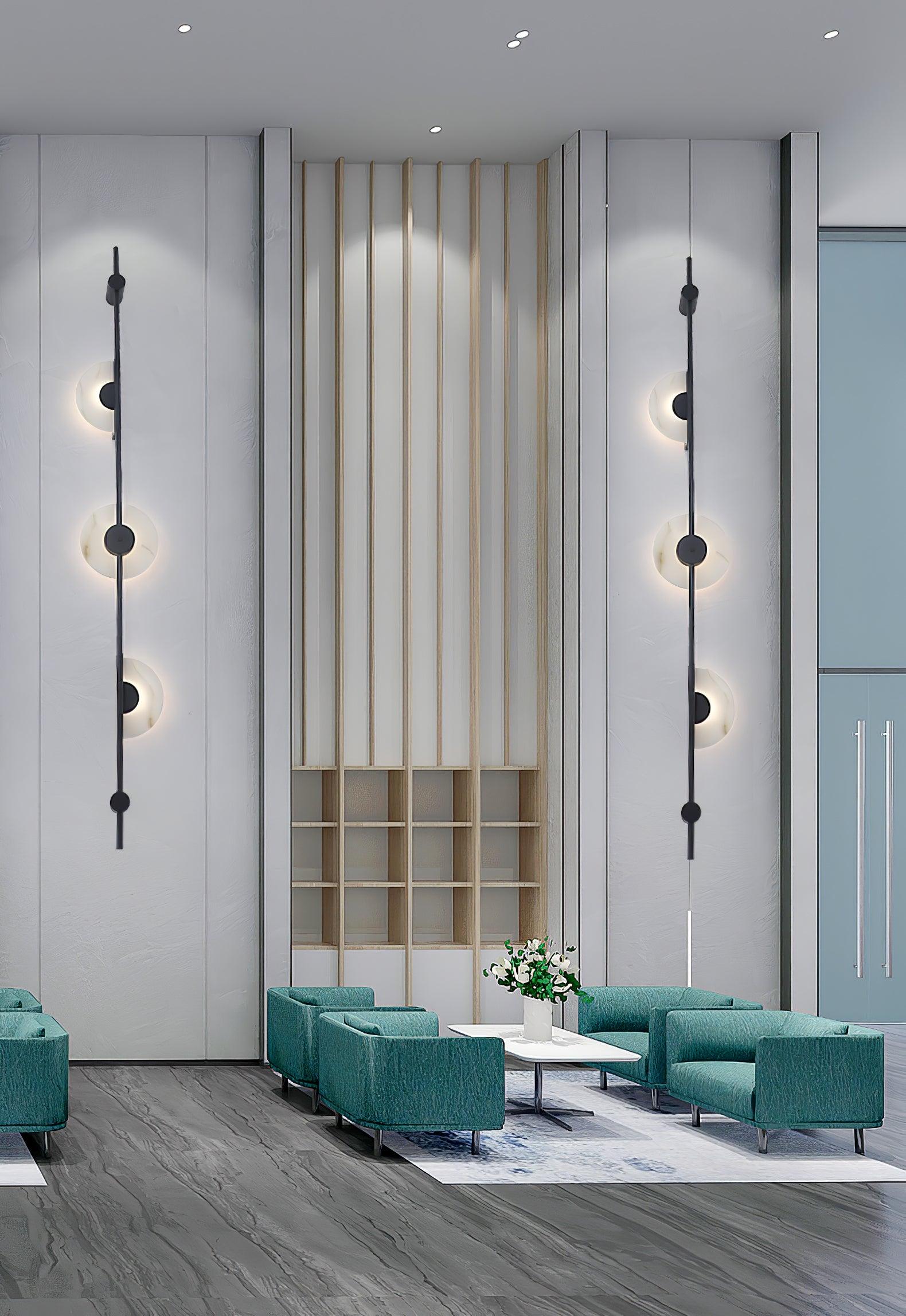 Edria Minimalist Alabaster Wall Light-Neutral Decor