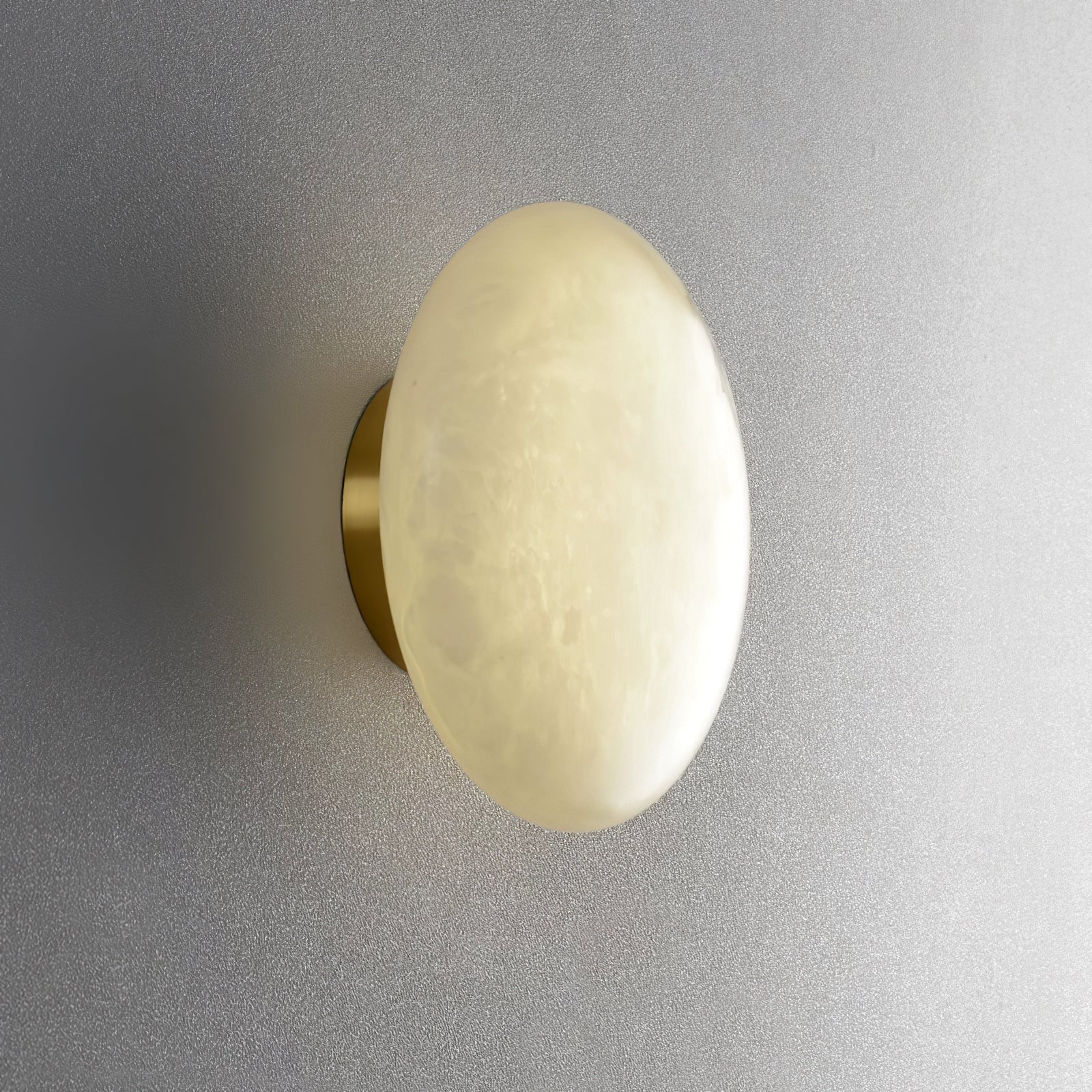 Vanorara Minimalist Alabaster Flush Mount Light-Neutral Decor