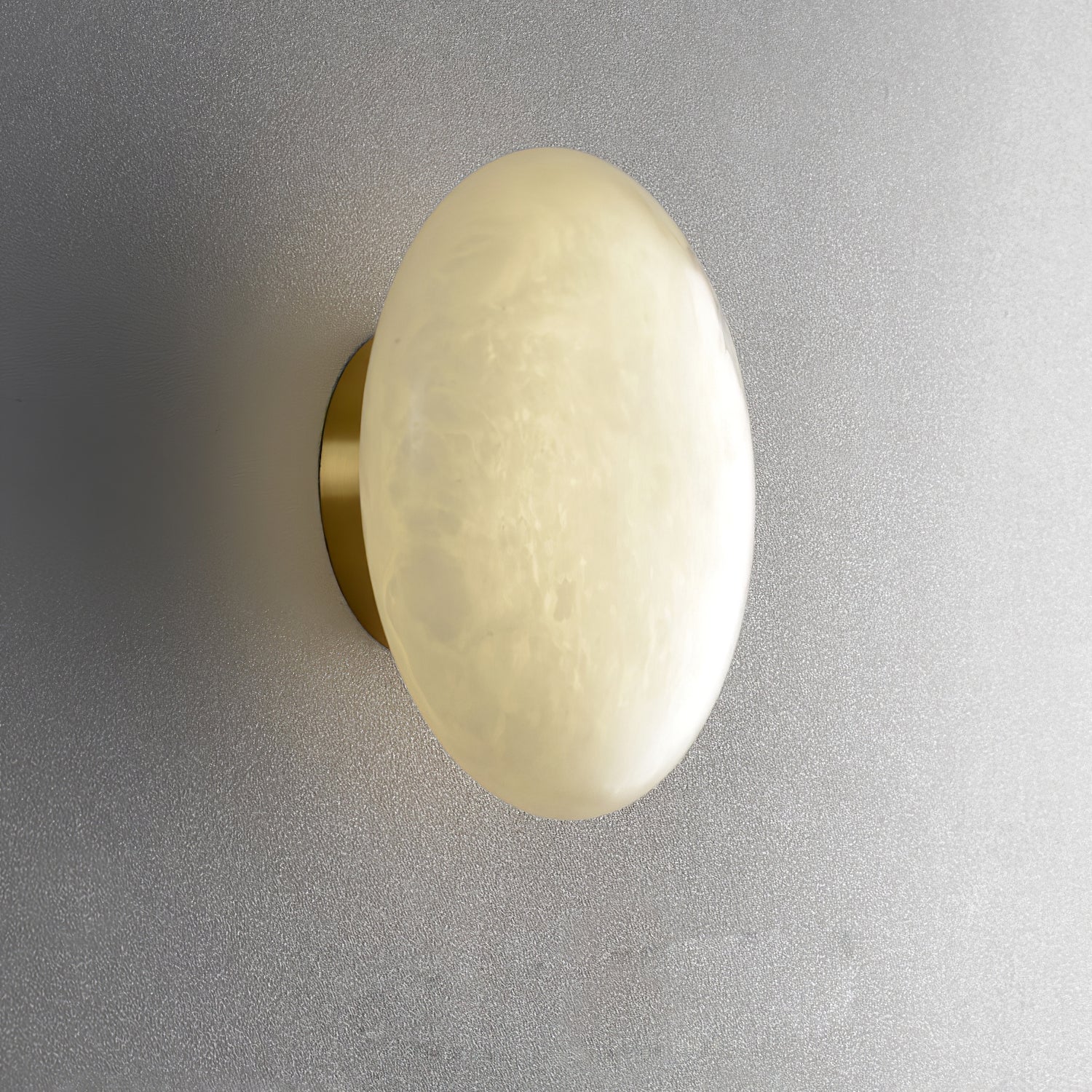 Vanorara Minimalist Alabaster Flush Mount Light-Neutral Decor