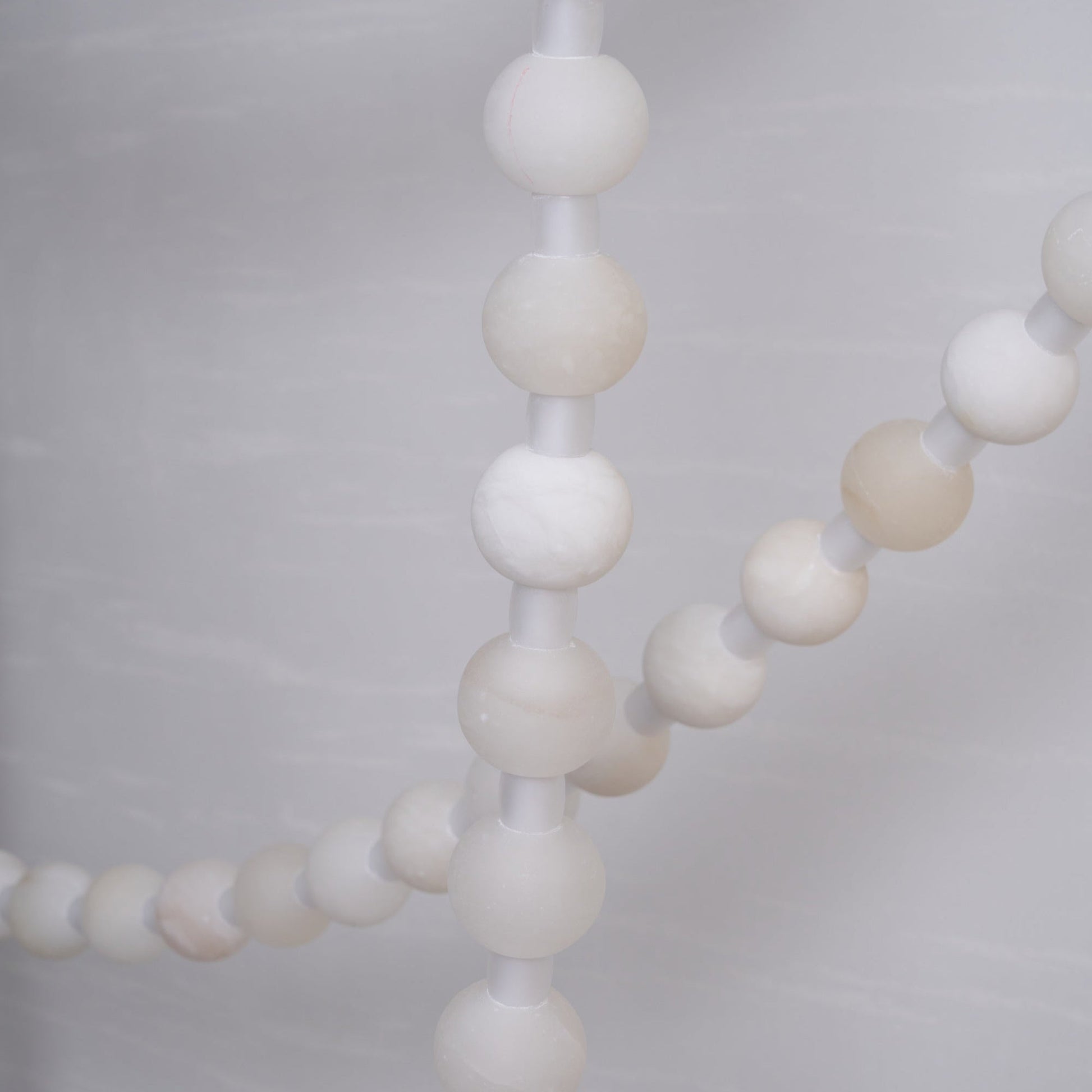 Grempt Alabaster Pearl Necklace Chandelier-Neutral Decor