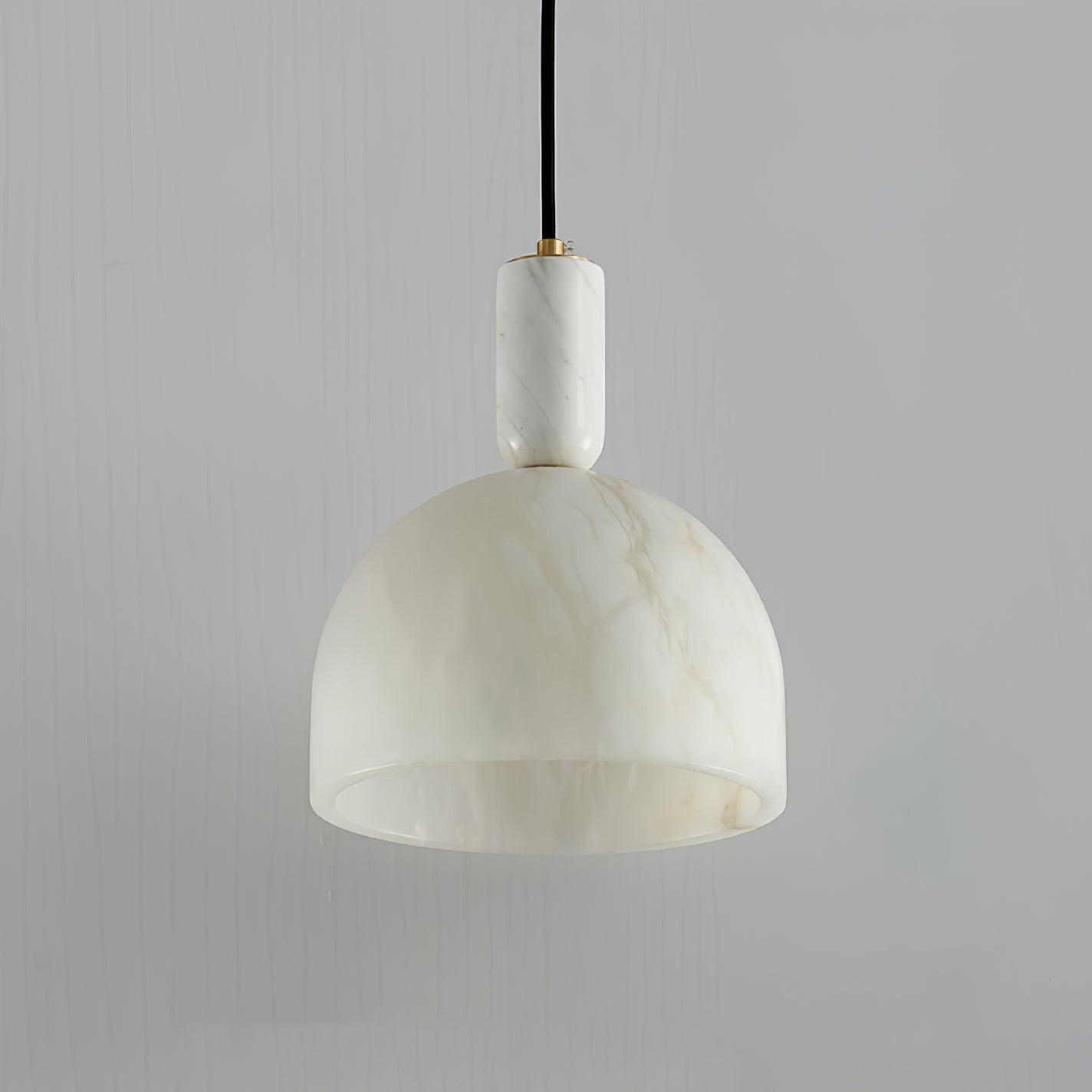 Leda Minimalist Alabaster Pendant Light-Neutral Decor