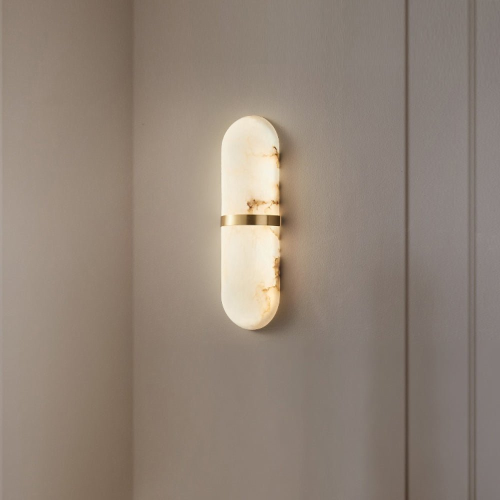 Ostruvyd Luxury Pill Alabaster Wall Lamp