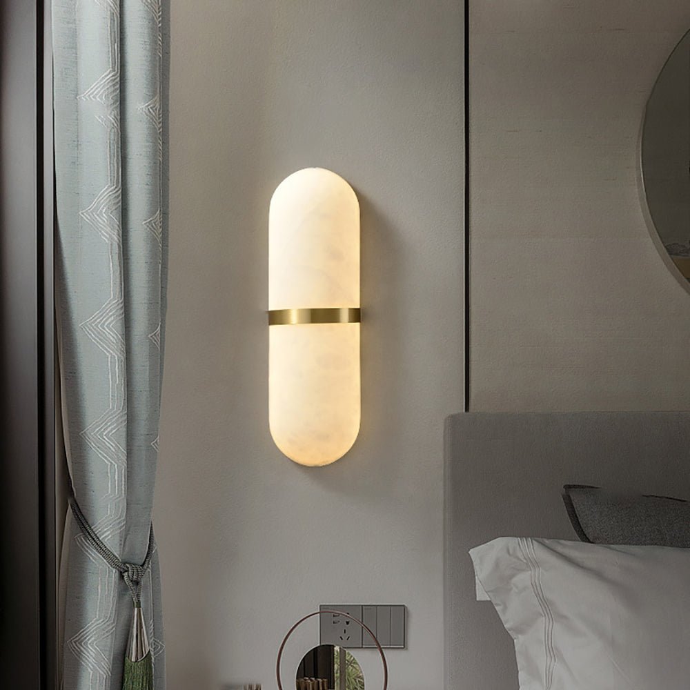 Ostruvyd Luxury Pill Alabaster Wall Lamp