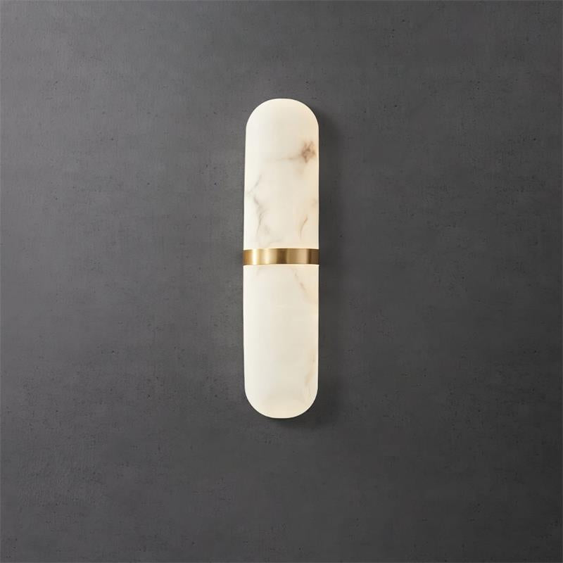 Noxen Luxury Pill Alabaster Wall Lamp-Neutral Decor