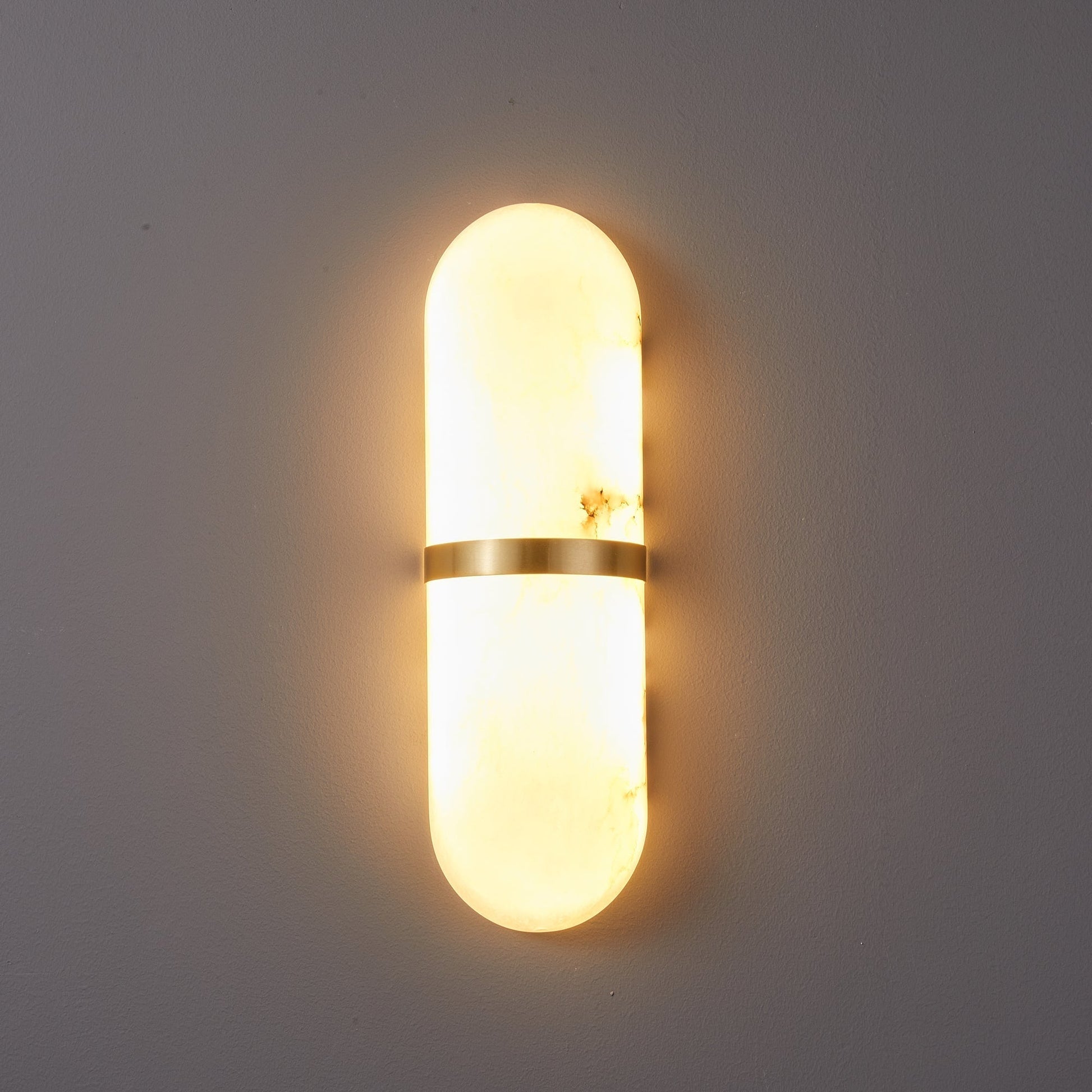Noxen Luxury Pill Alabaster Wall Lamp-Neutral Decor
