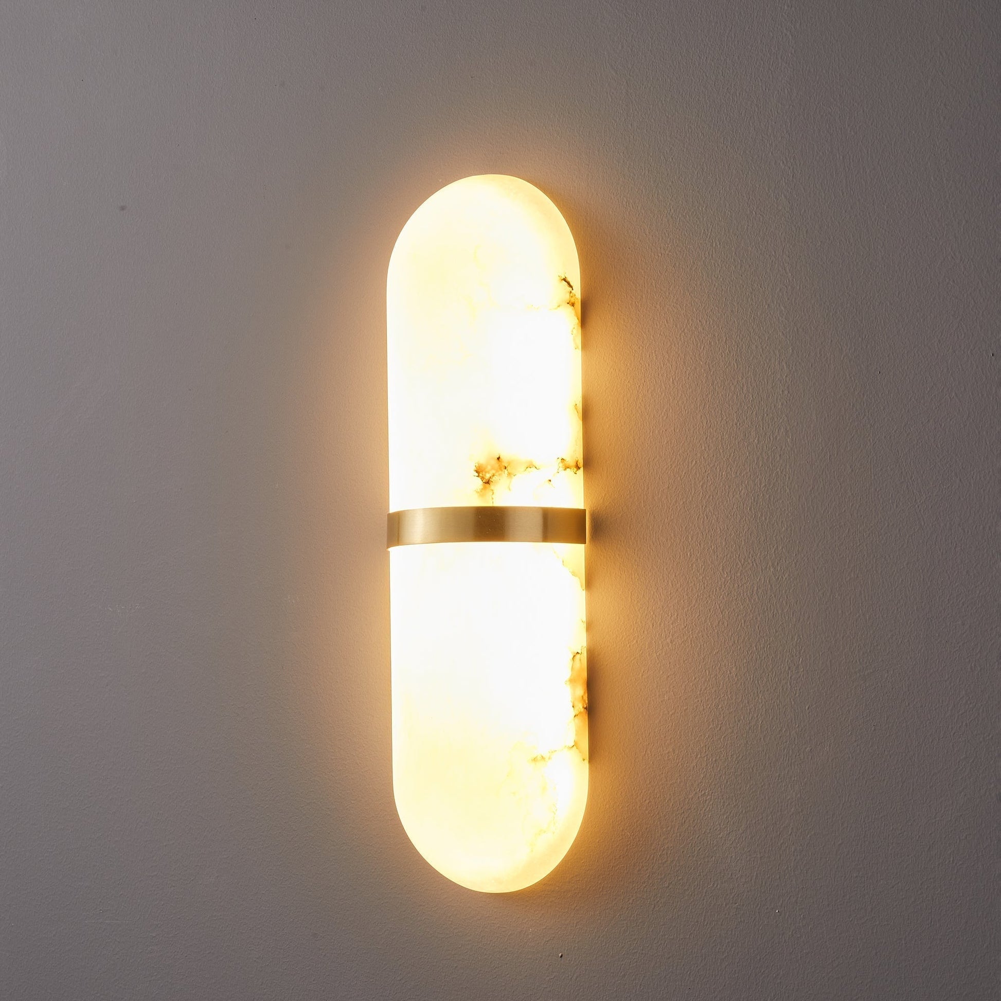 Noxen Luxury Pill Alabaster Wall Lamp-Neutral Decor