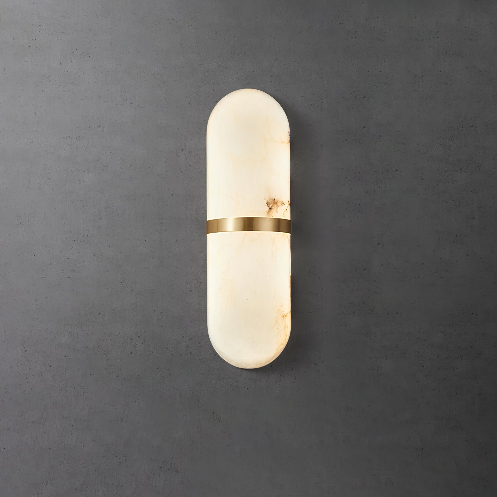 Noxen Luxury Pill Alabaster Wall Lamp-Neutral Decor
