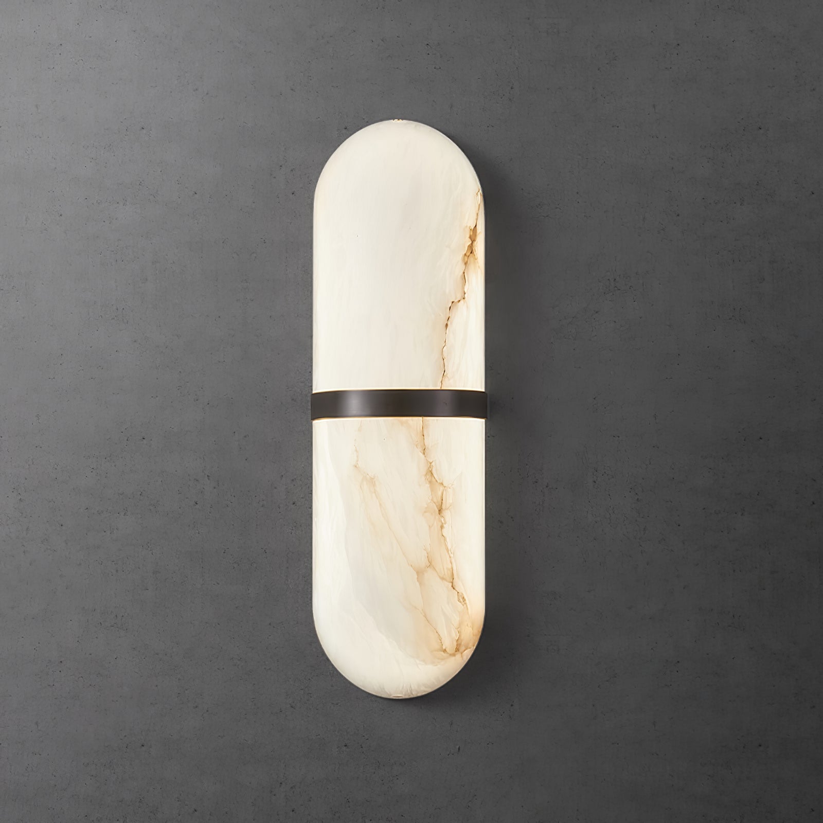 Noxen Luxury Pill Alabaster Wall Lamp-Neutral Decor