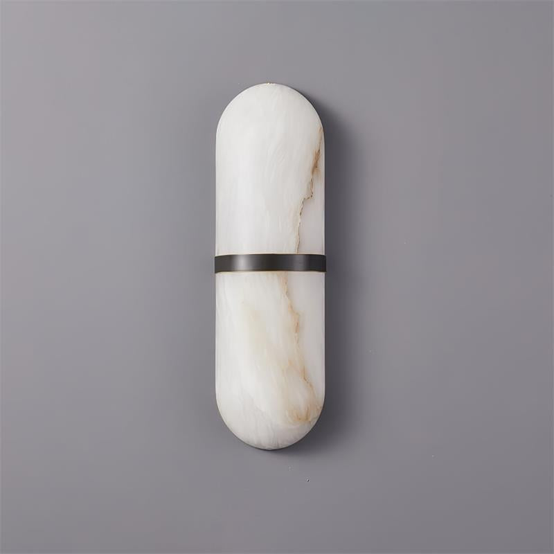 Noxen Luxury Pill Alabaster Wall Lamp-Neutral Decor